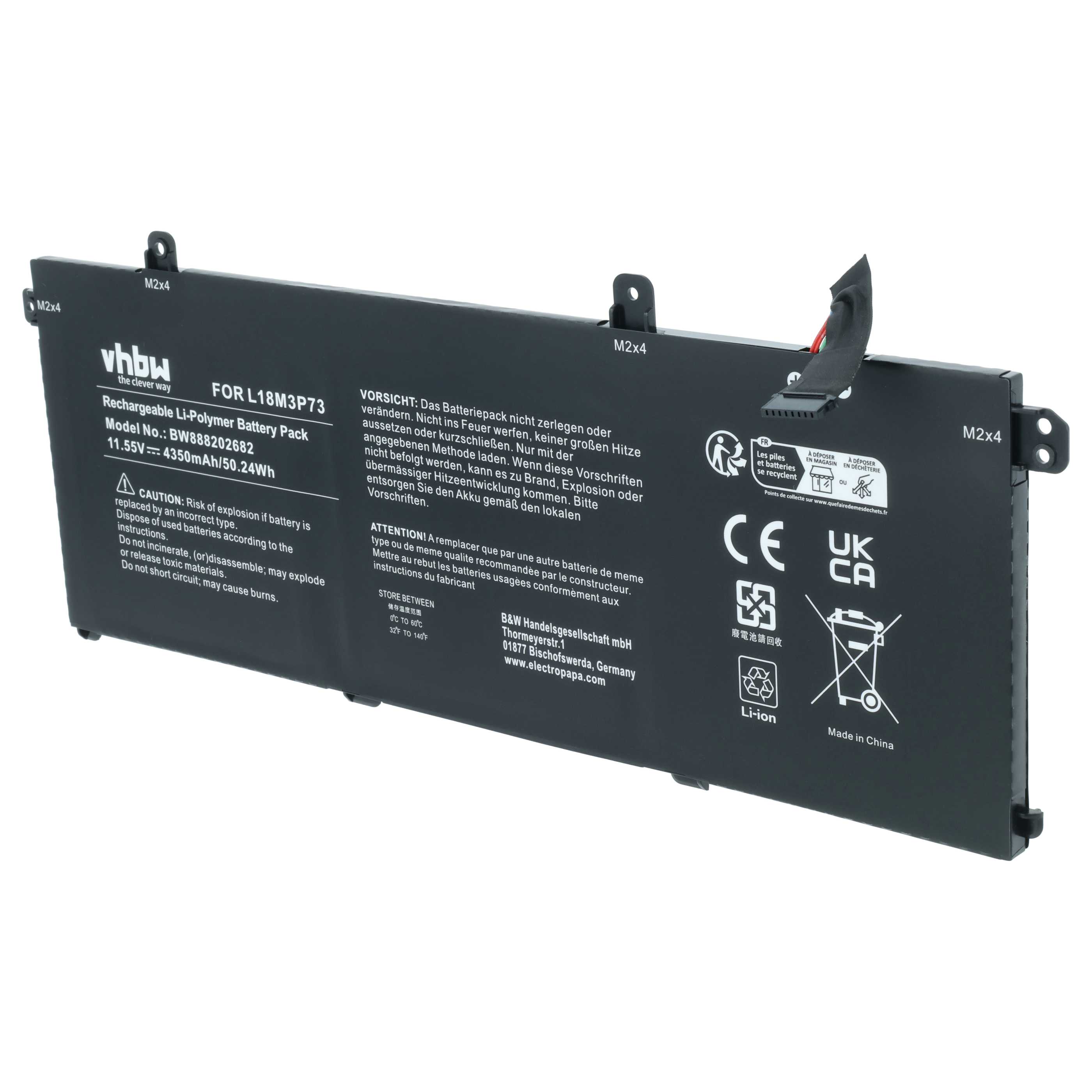 Akumulator do laptopa zamiennik Lenovo 02DL007, 02DL008, 3ICP5/80/73, 5B10W13905 - 4250 mAh 11,52 V LiPo