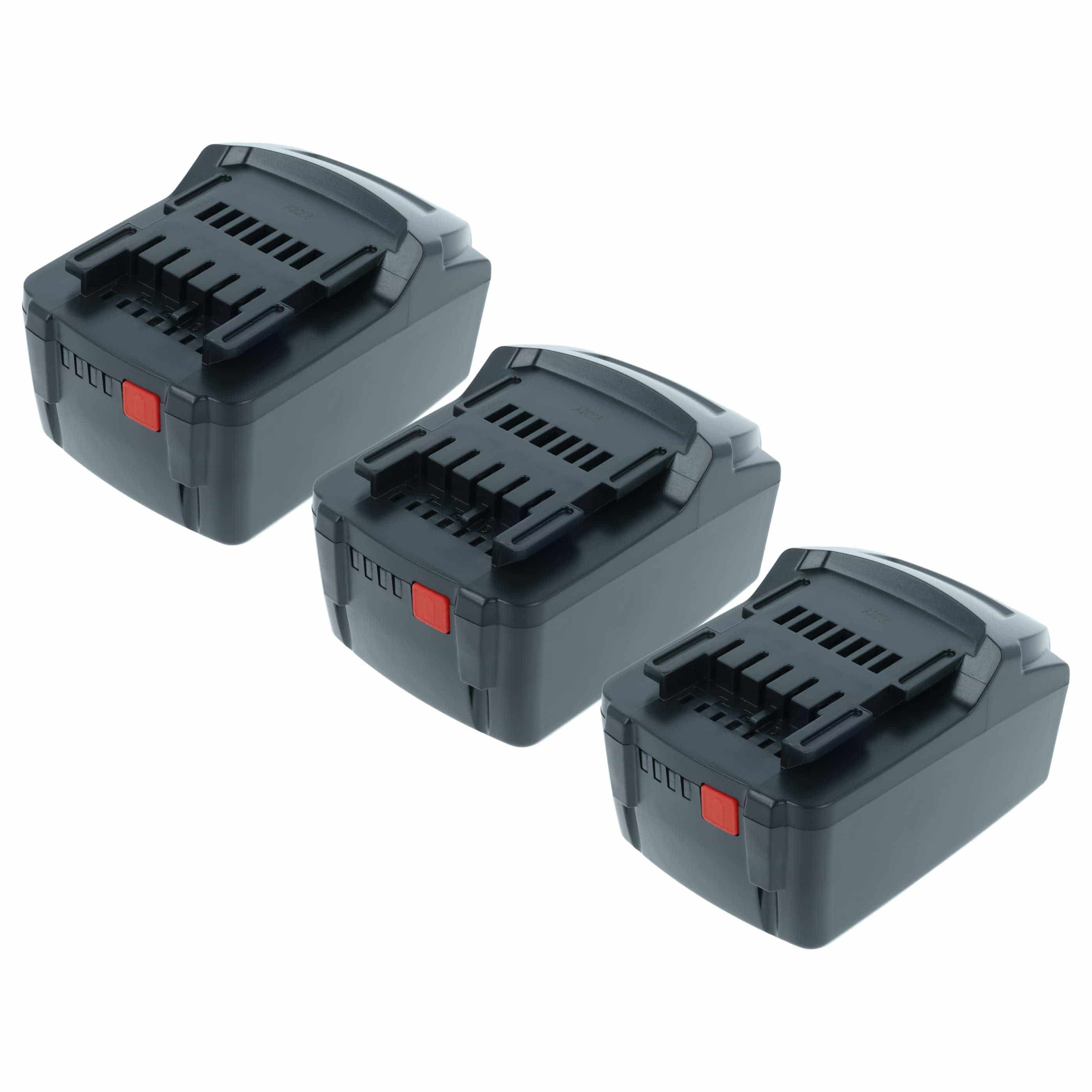 3x Akumulator do elektronarzędzi zamiennik Metabo 6.25346.00, 6.25459, 6.25457.00, 6.25468 - 5 Ah 18 V Li-Ion