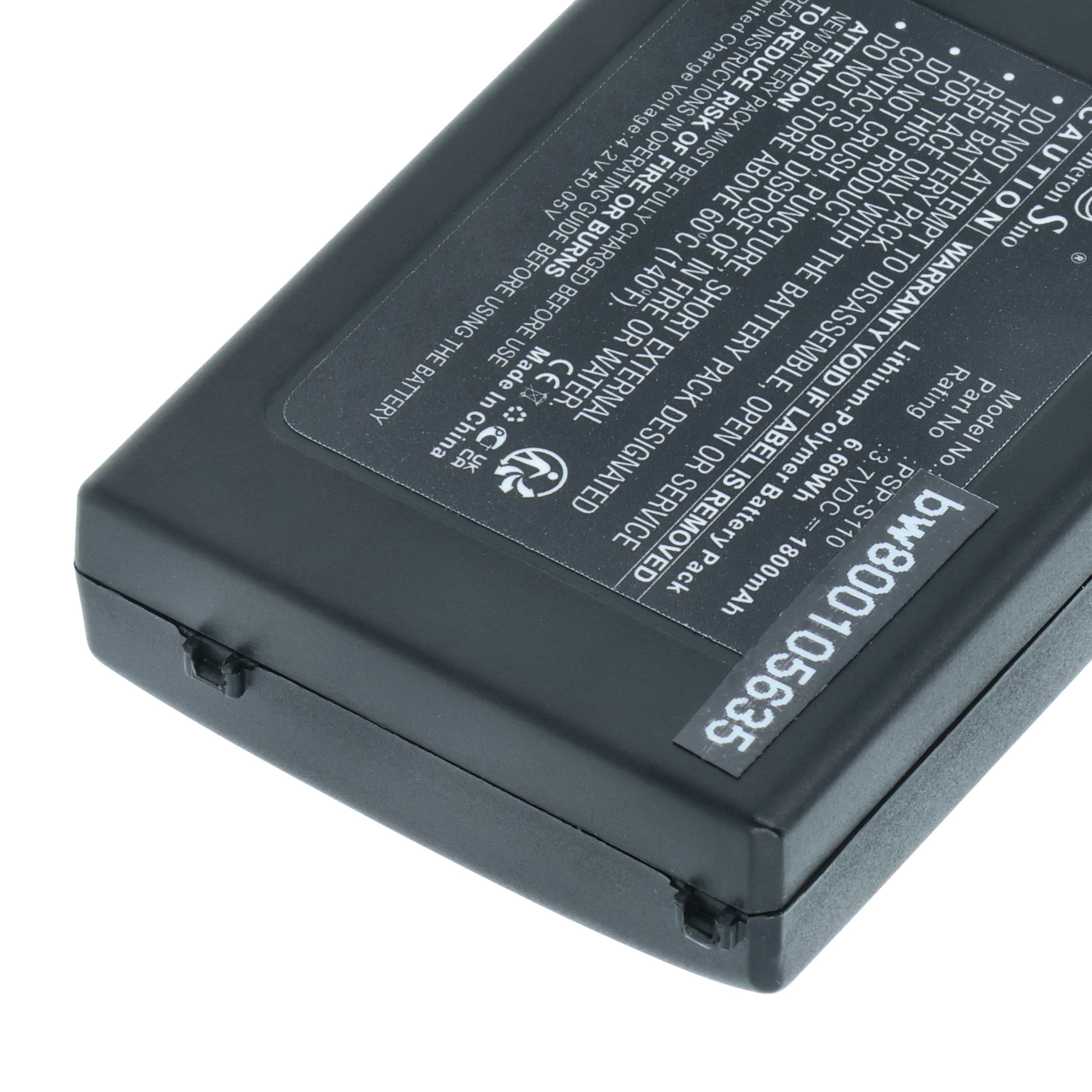 Batteria sostituisce Sony PSP-S110 per console di gioco - 1800mAh 3,7V Li-Poly