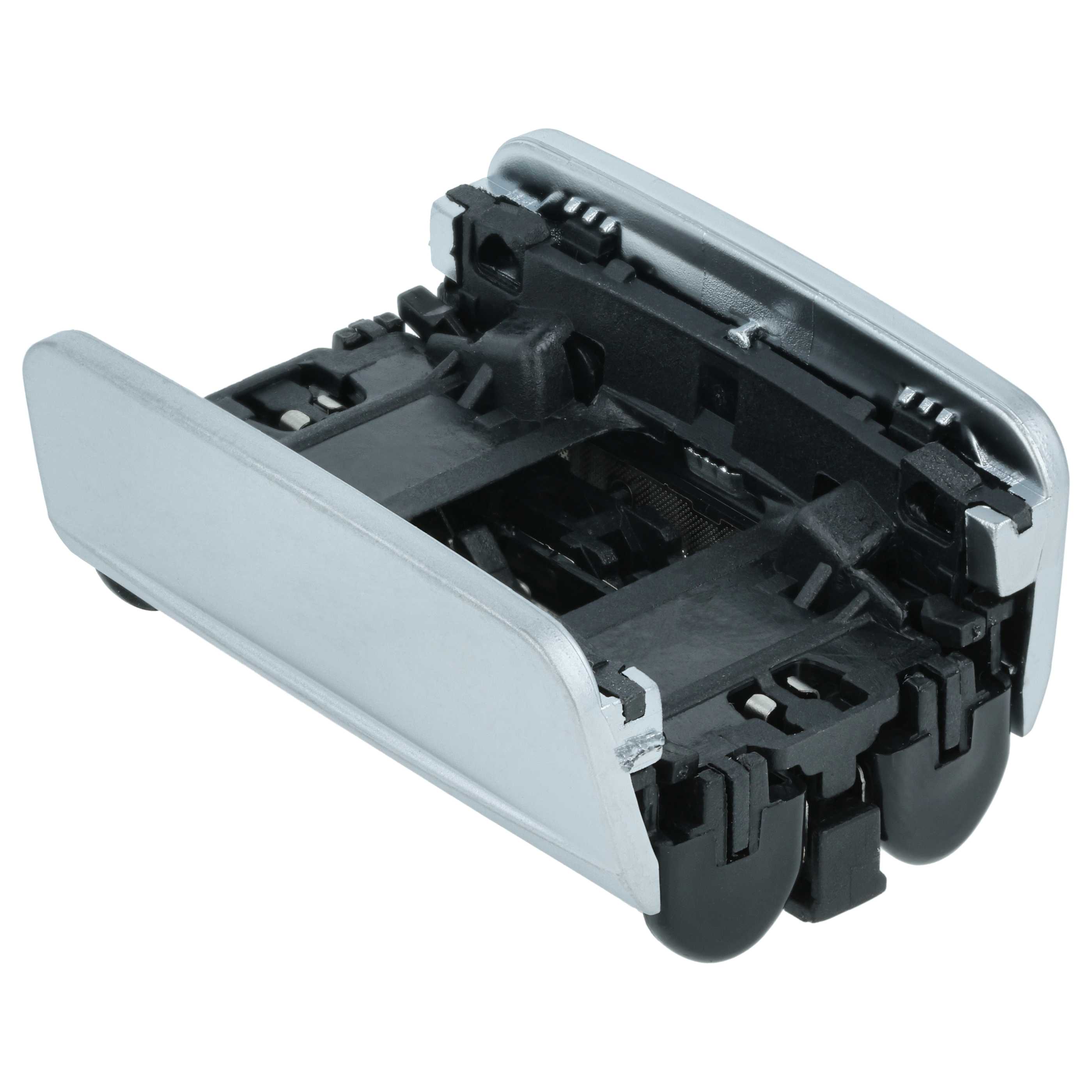 2x Shaving Heads replaces Braun 83M for Braun Electric Razor, black / silver