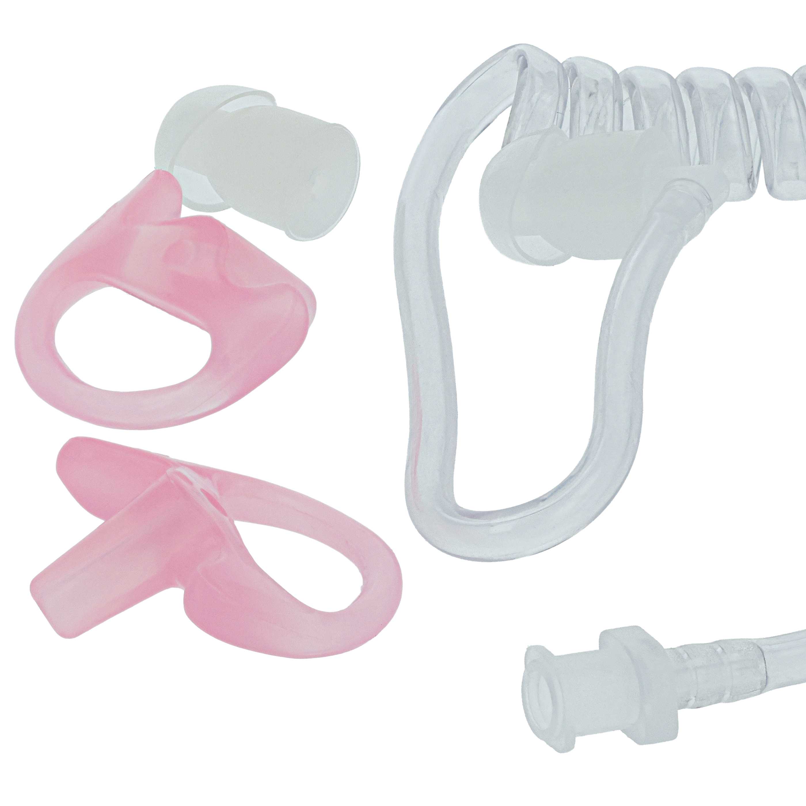 Sound Tube suitable for Headset - Incl. 2x ear plug, 2x ear piece L, Ear Piece L (Left & Right), Transparent