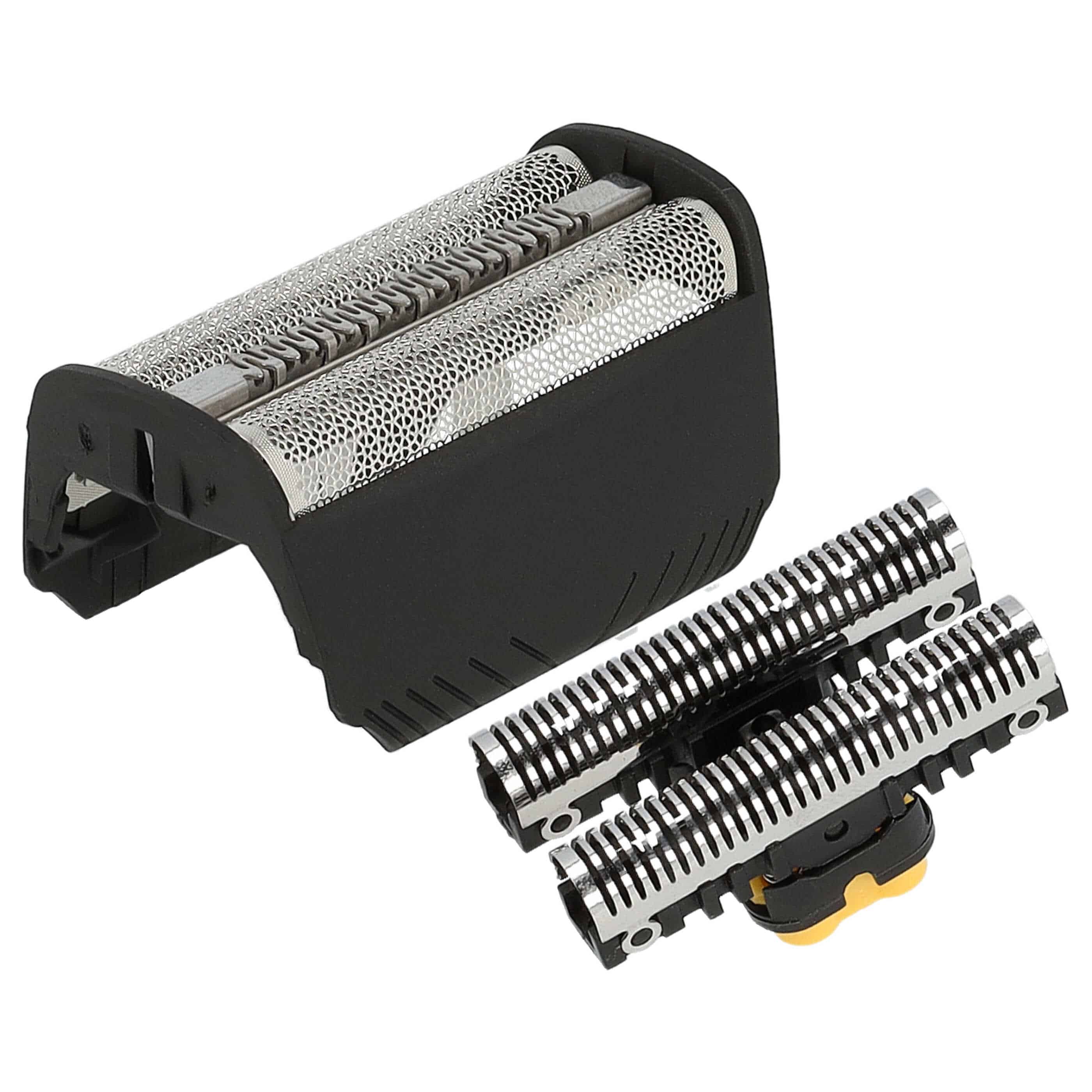 Combi Pack Shaver Part replaces Braun 30B Mul, 30B for for Razor - Foil + Blades, Black