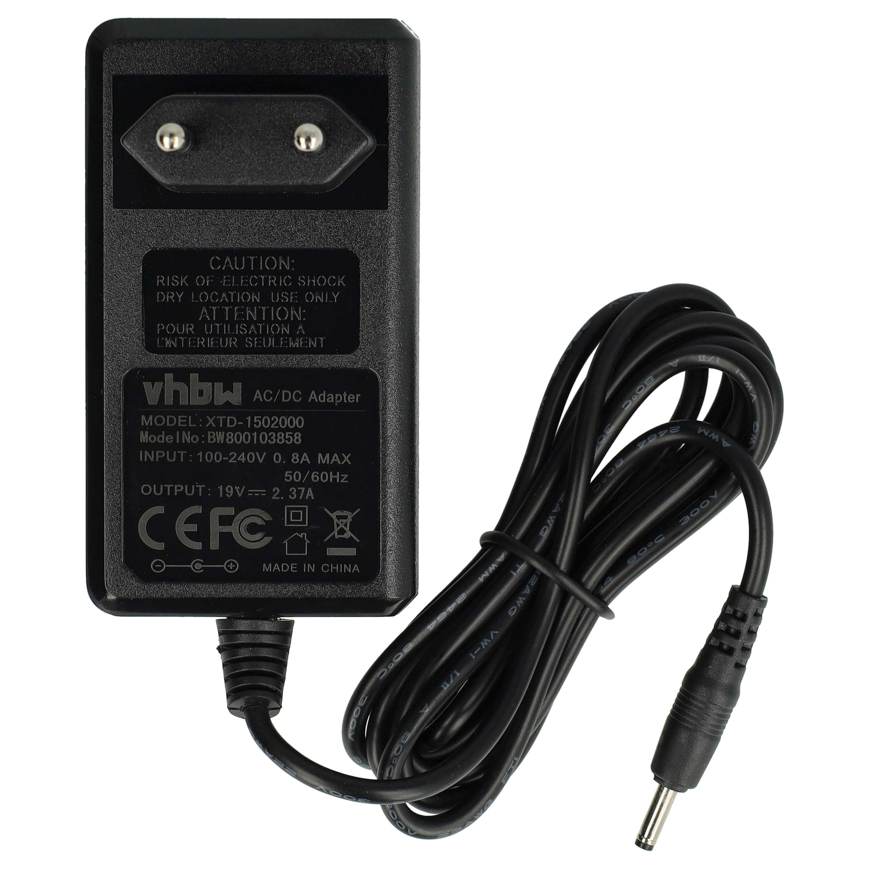 Mains Power Adapter replaces Asus 90-XB34N0PW00000Y for AsusNotebook etc., 45 W