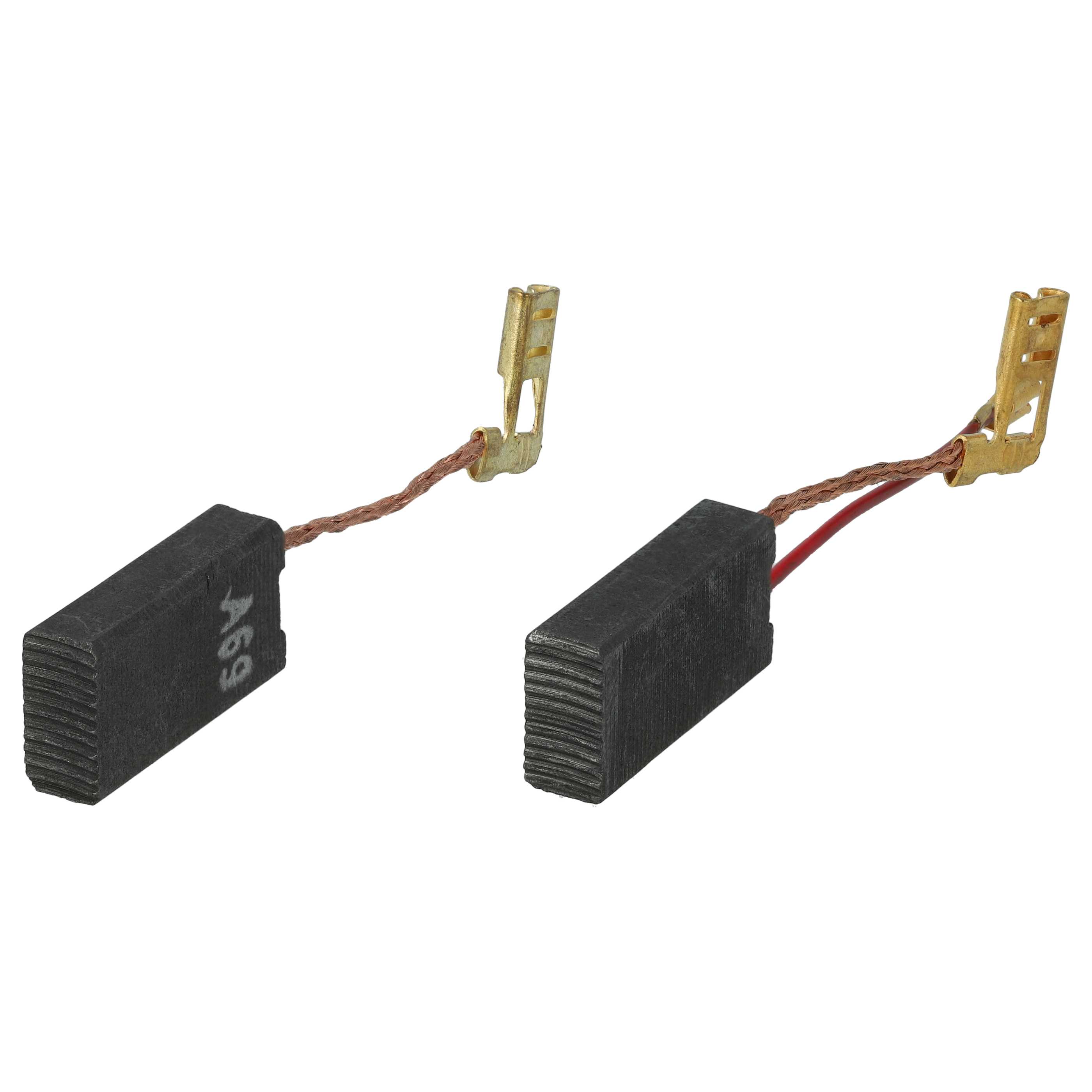 2x Szczotka węglowa zam. Bosch 1617014144, 1617014135 + kątowa wsuwka, 6,2 x 12,5 x 24,8 mm