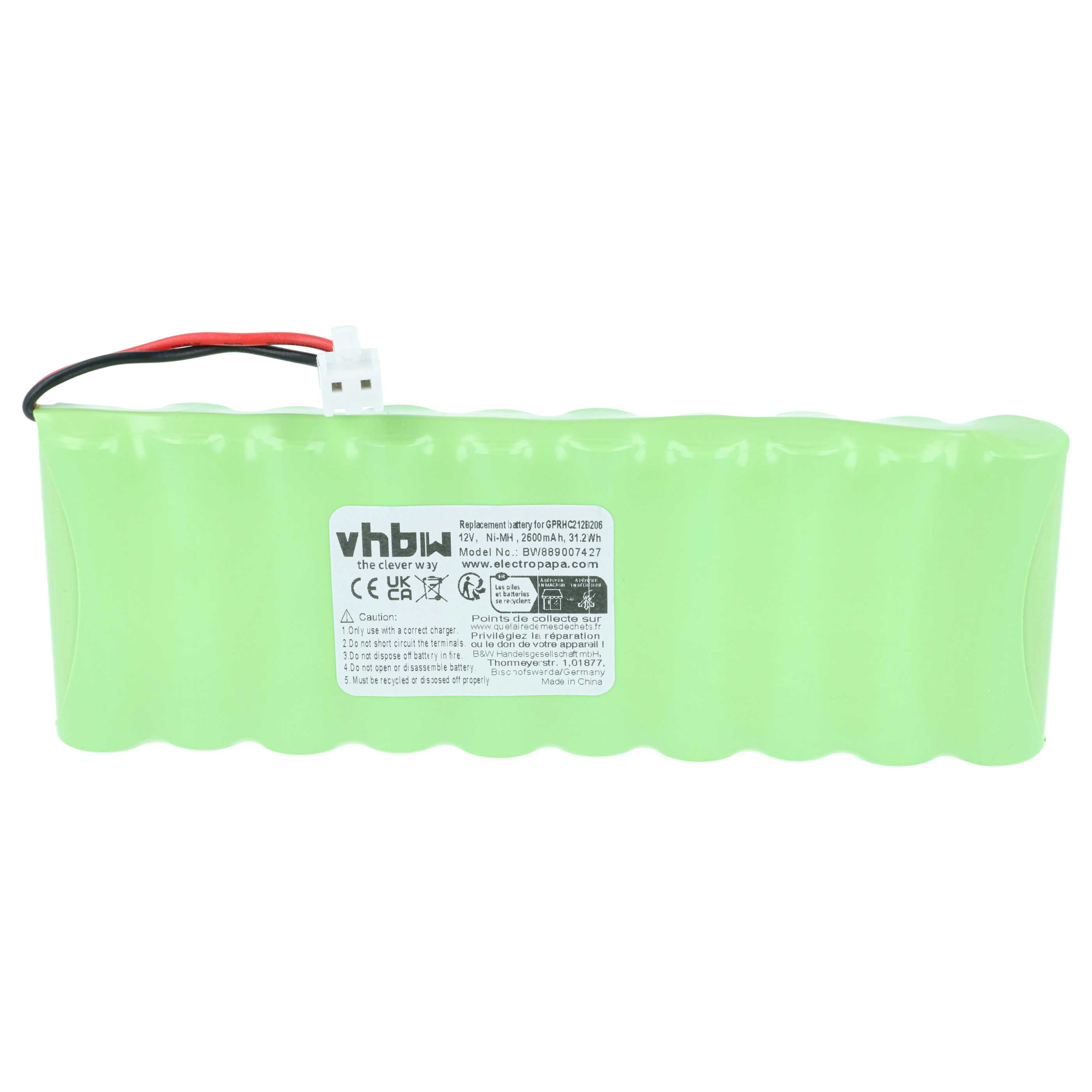 Batteria per tenda avvolgibile sostituisce Ansmann 2412-3011 - 2600mAh 12V NiMH