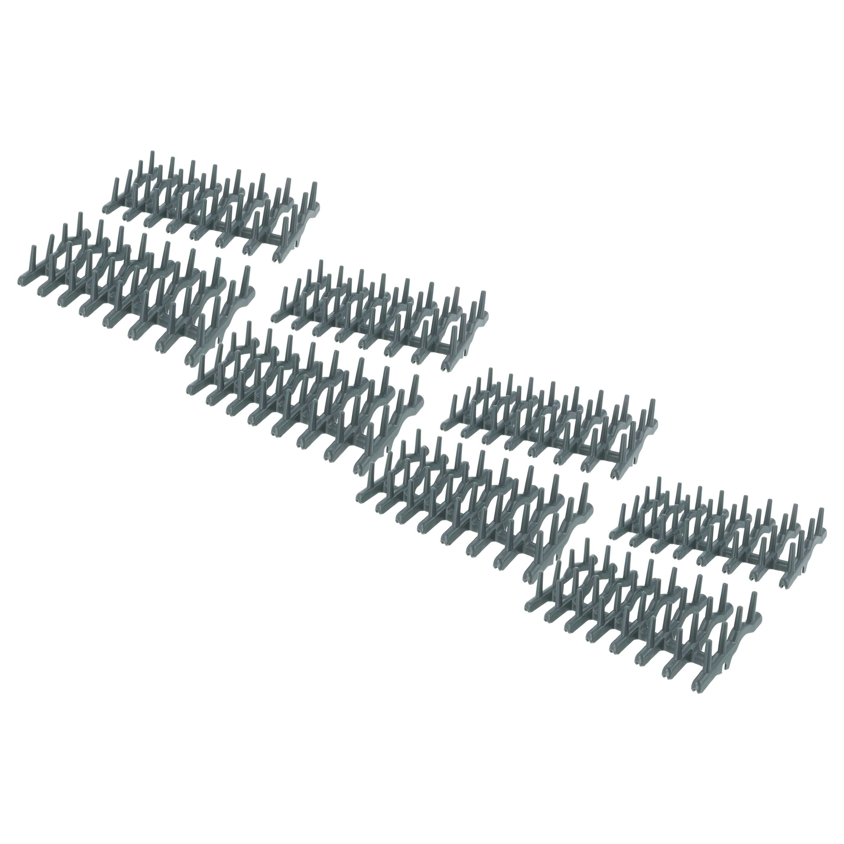 4x Inserto cestello superiore sostituisce AEG 1380184000 per lavastoviglie - supporto bicchieri, gomma