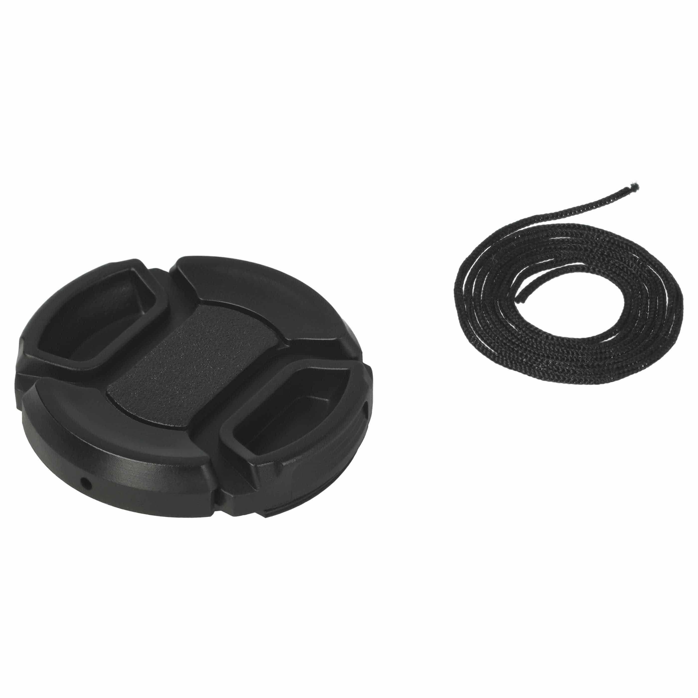 Bouchon d'objectif 40,5 mm - Prise centrée, plastique, noir