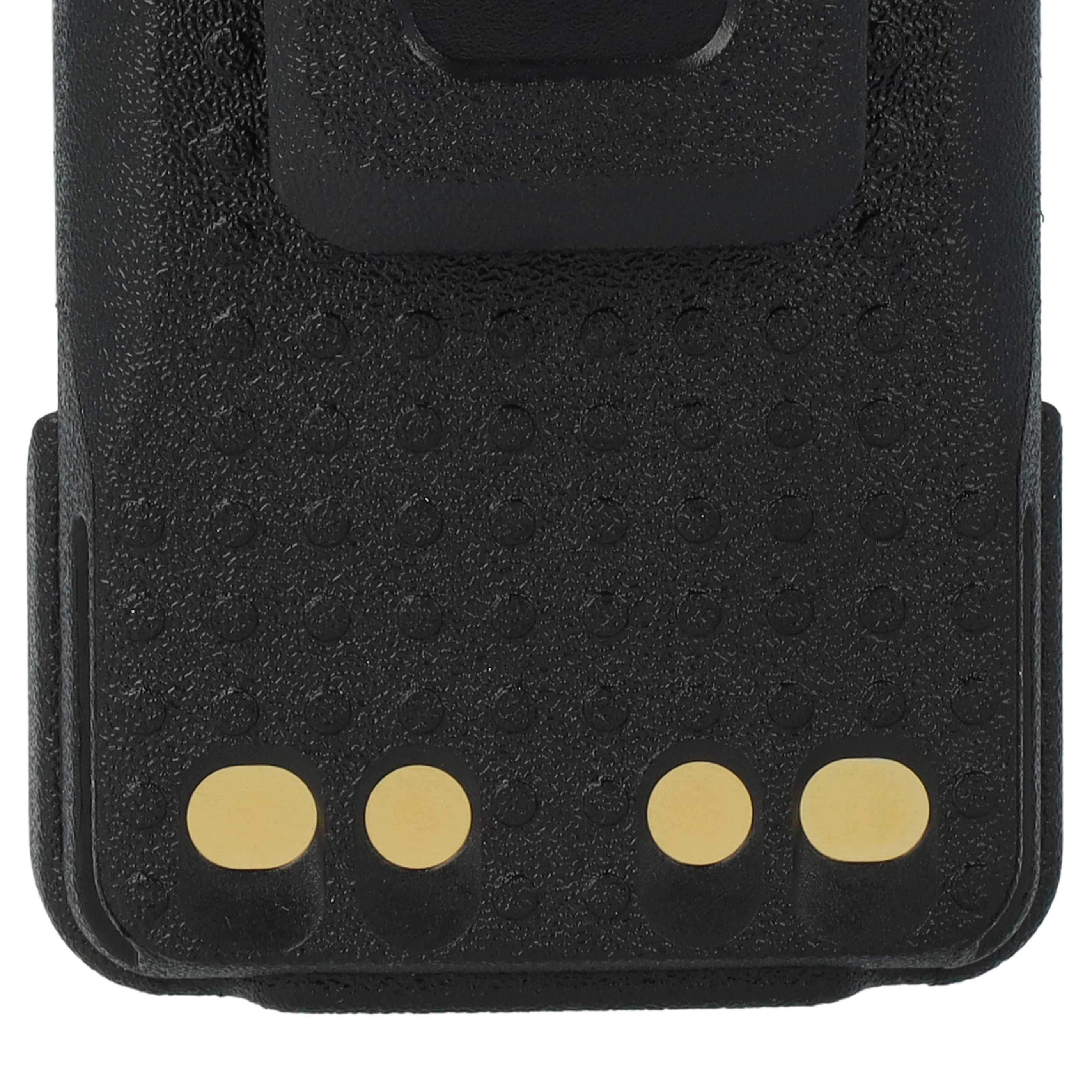 Radio 5x Battery replaces Motorola PMNN4406, PMNN4406BR, PMNN4409 - 2600 mAh 7.4 V Li-Ion + Belt Clip