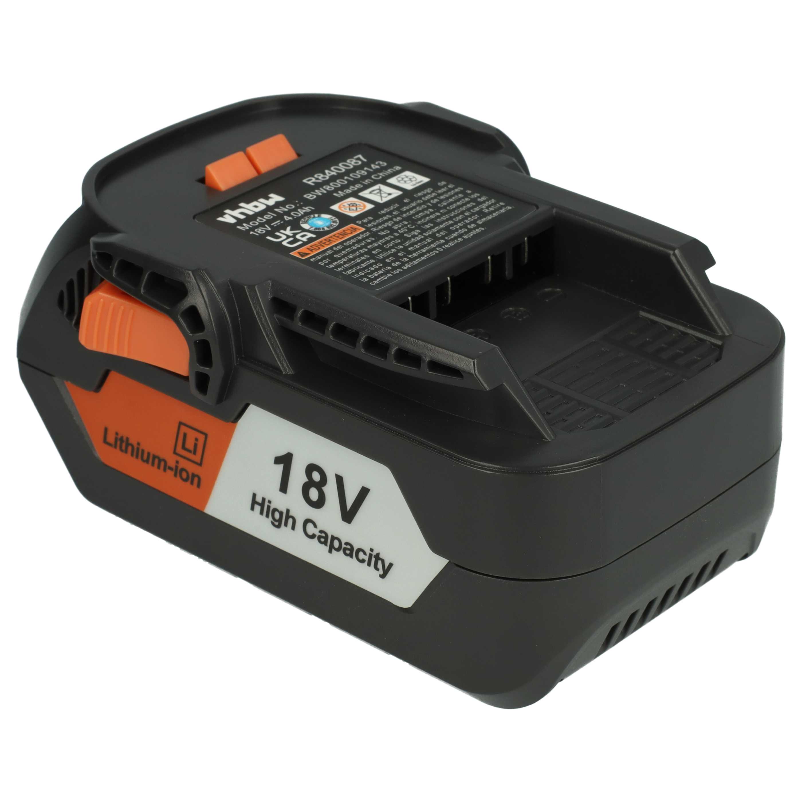 Batterie (2 pcs.) remplace AEG B1814, B1817G, B1814G, B1817, L1815 outil électrique Ridgid - 4Ah 18V Li-ion