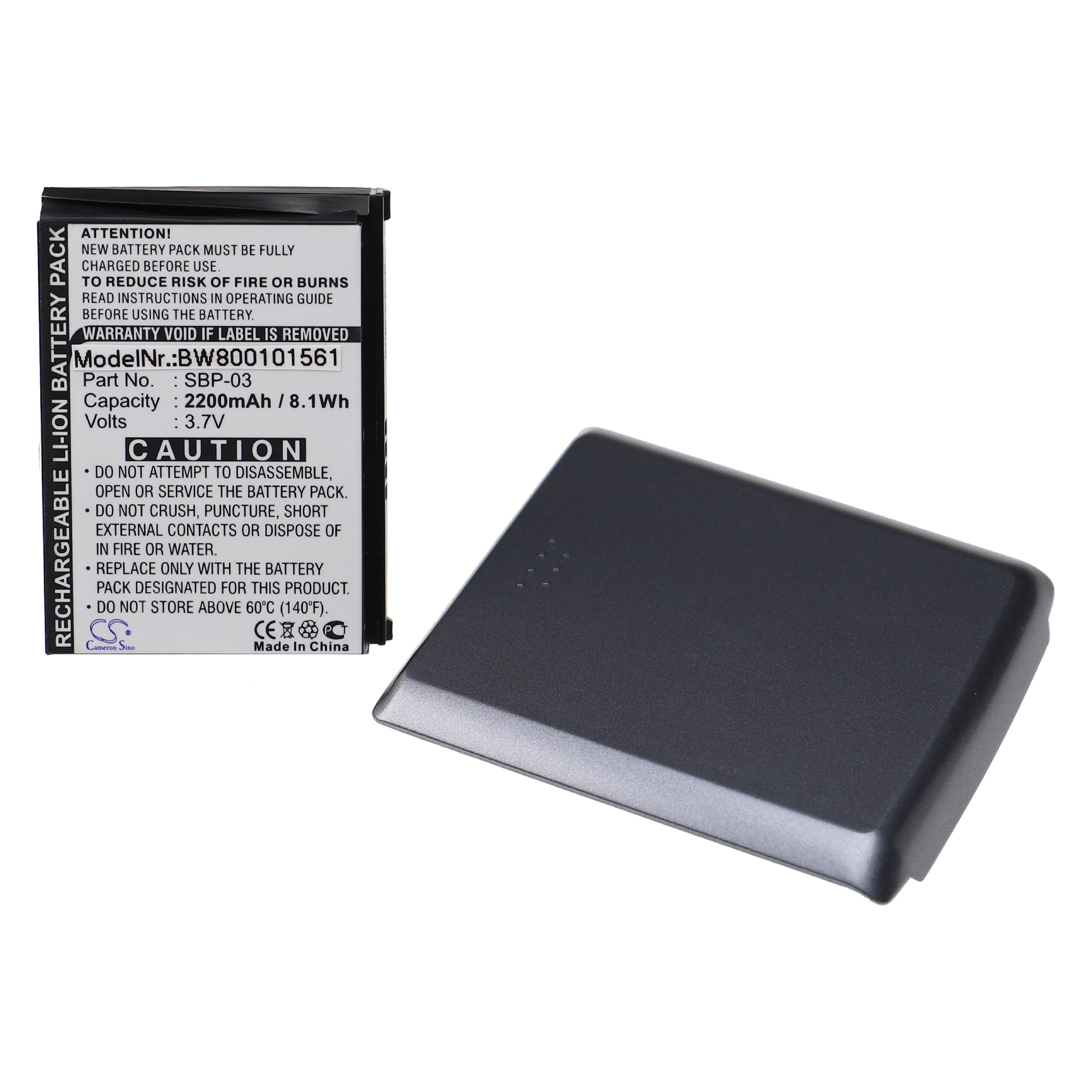 Batería reemplaza Asus SBP-03 para tablet, Pad Asus - 2200 mAh 3,7 V Li-Ion