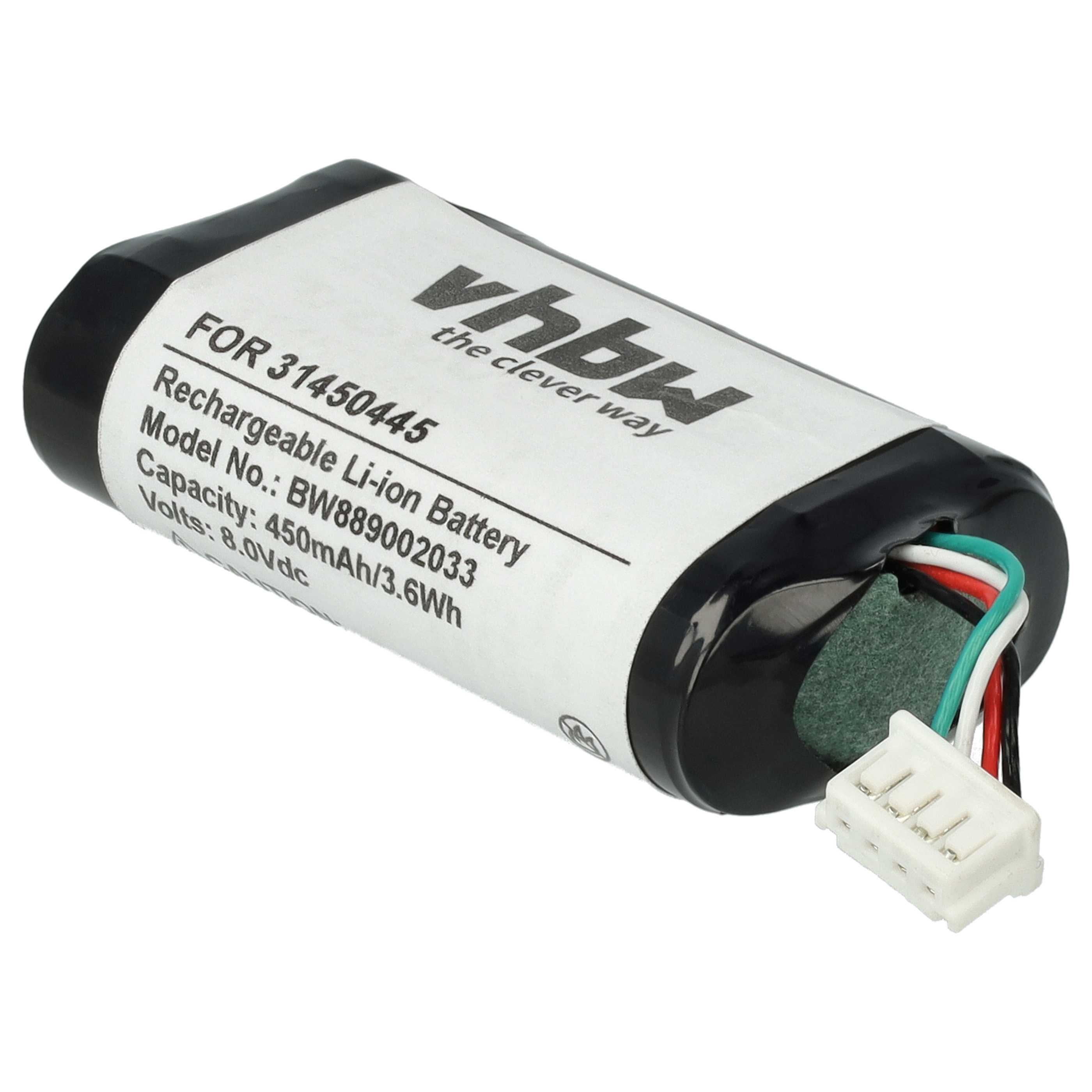 Akumulator do komputera pokładowego zamiennik Volvo 31450445 - 450 mAh 8 V Li-Ion