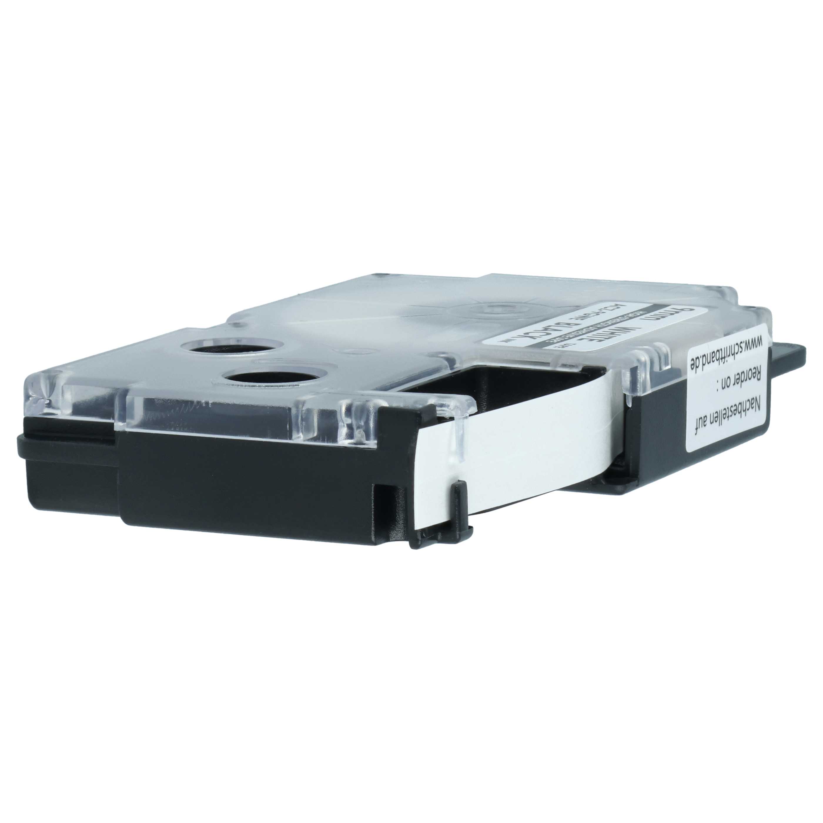 Label Tape replaces Casio XR-9GWE - 9 mm Black to White