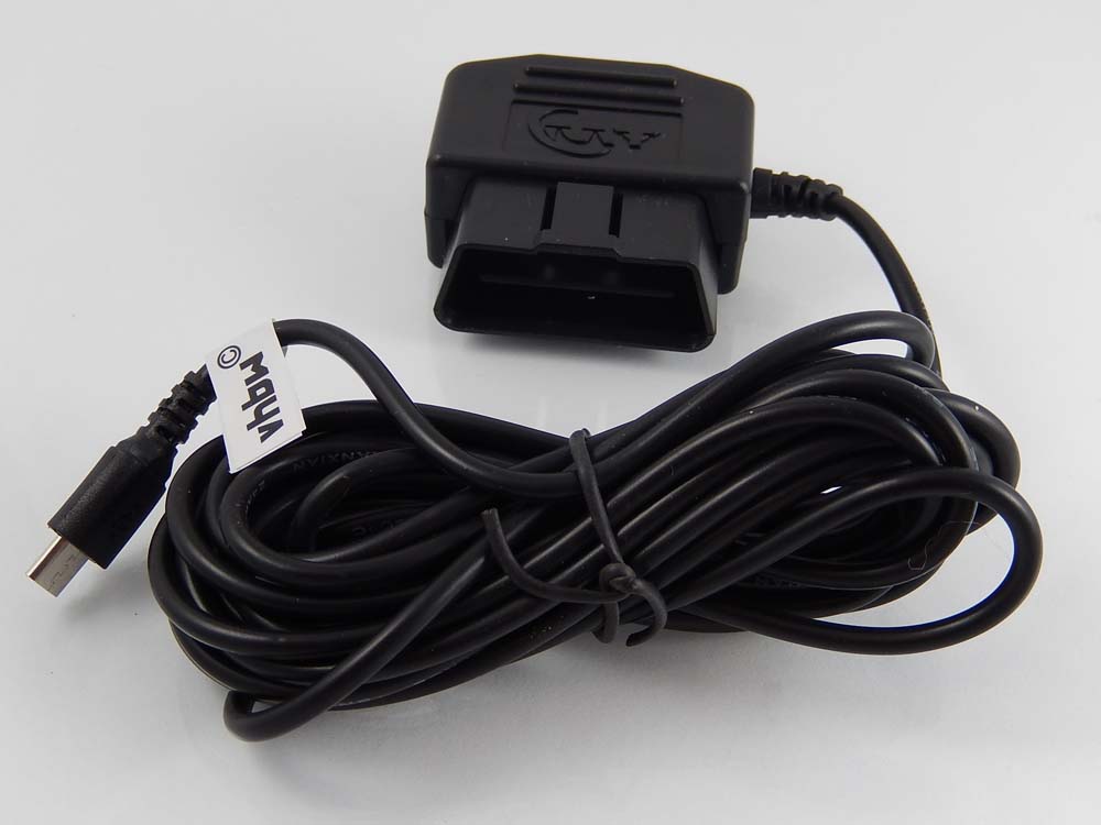OBD2 micro cable USB, cable de carga para dashcam GPS, navi, smartphone3,5m