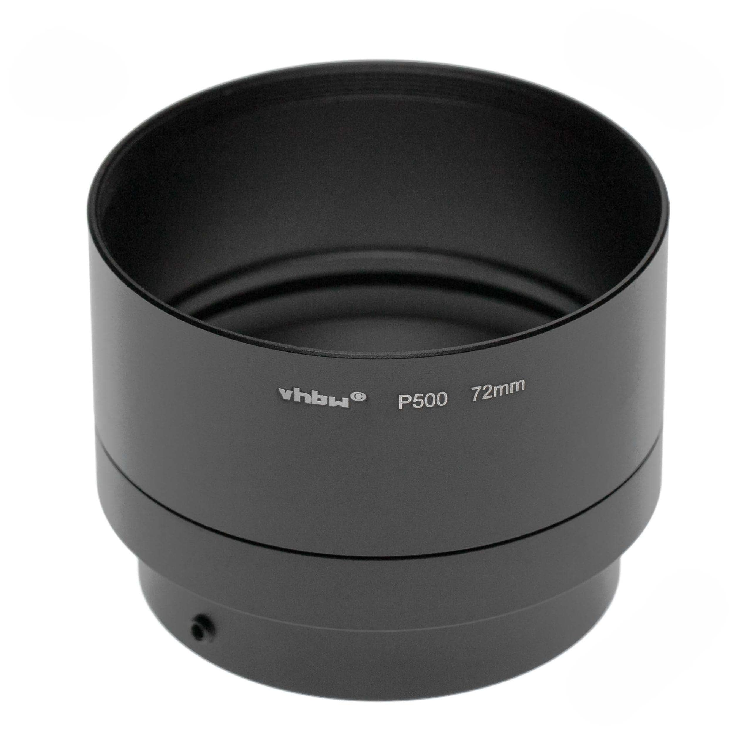 72 mm Filteradapter in Tubusform Nikon Coolpix P500 Kamera Objektiv