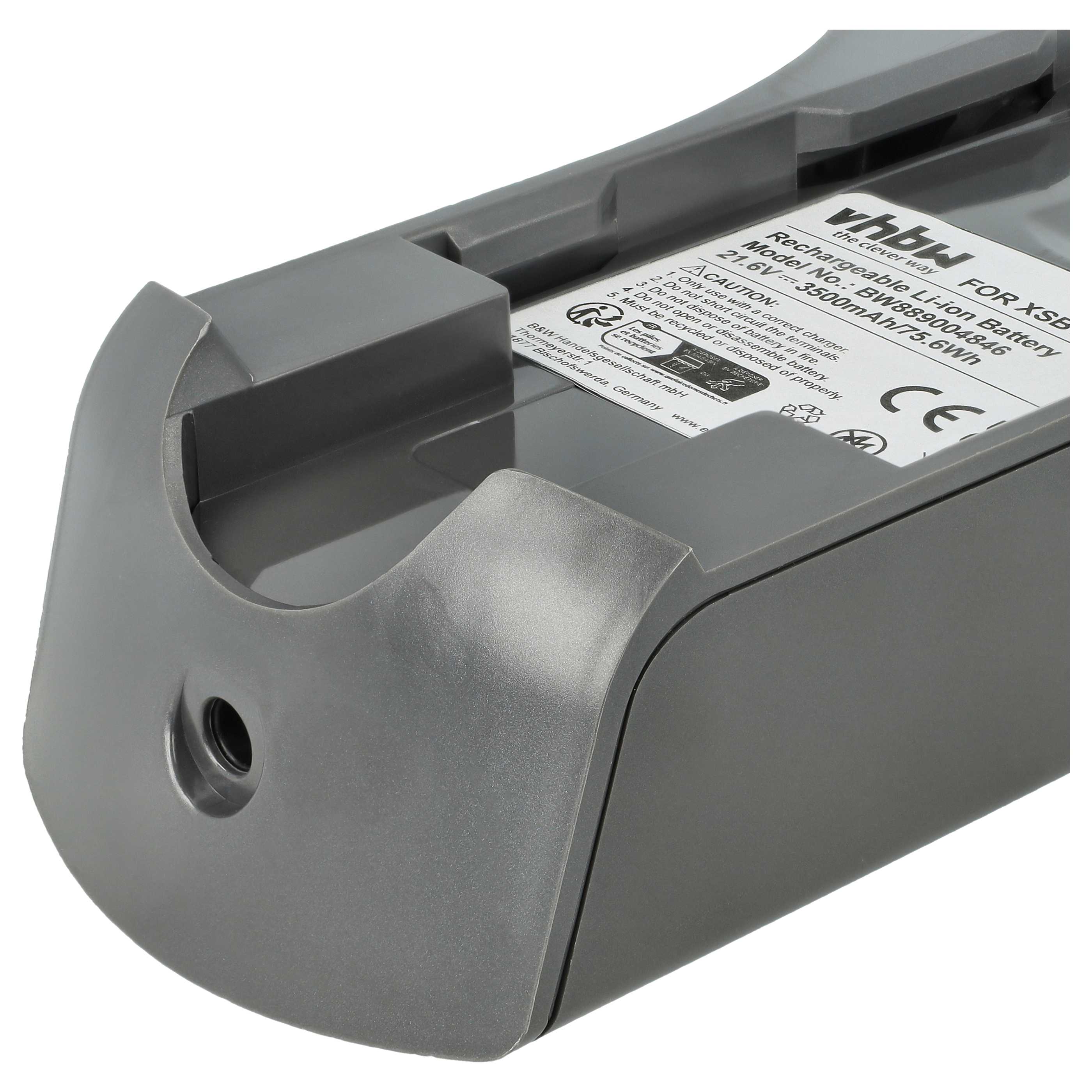 Battery replaces XSBT620 for Shark 3500mAh, 21.6V, Li-Ion