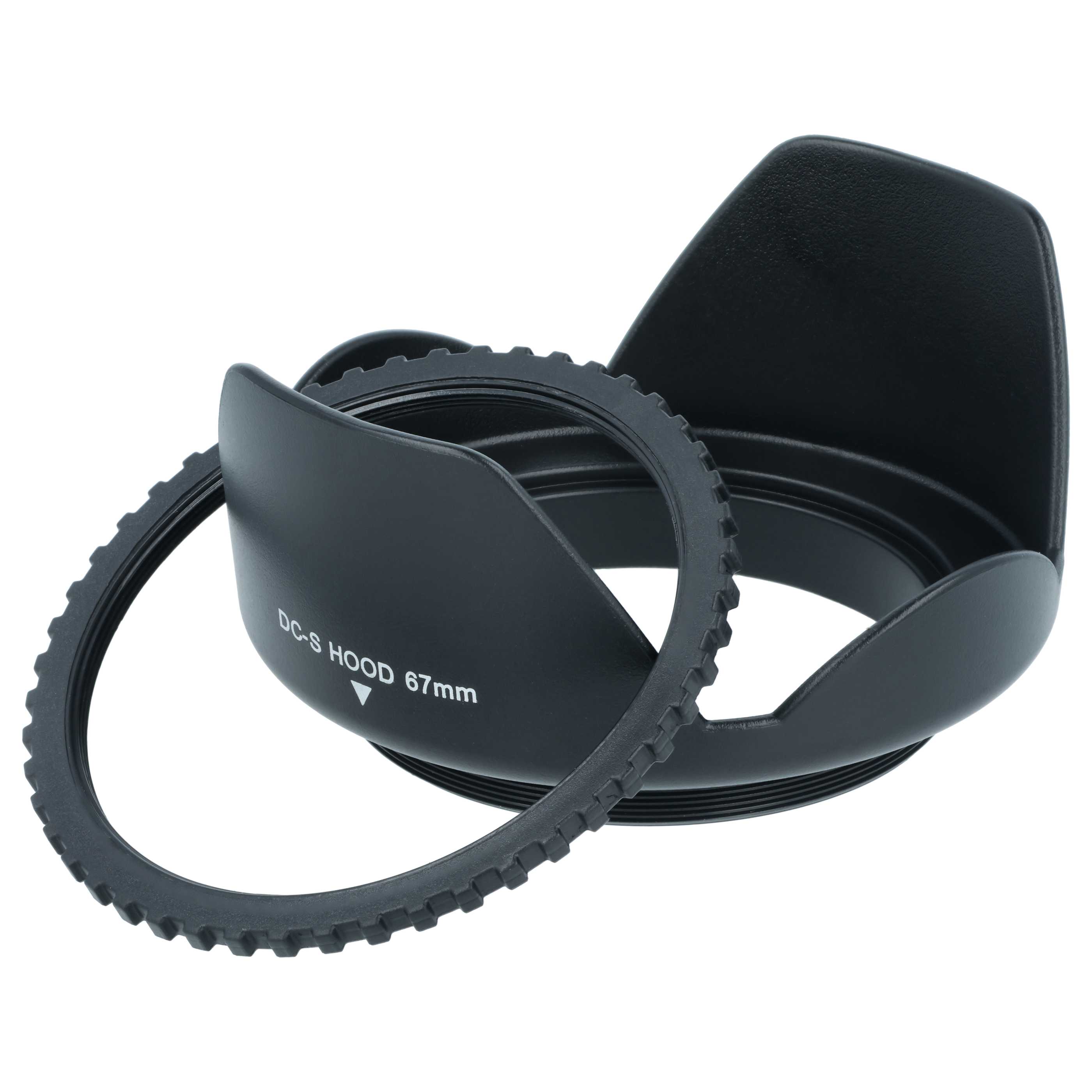 Lens Hood suitable for Lens with 67 mm Diameter, plastic, black