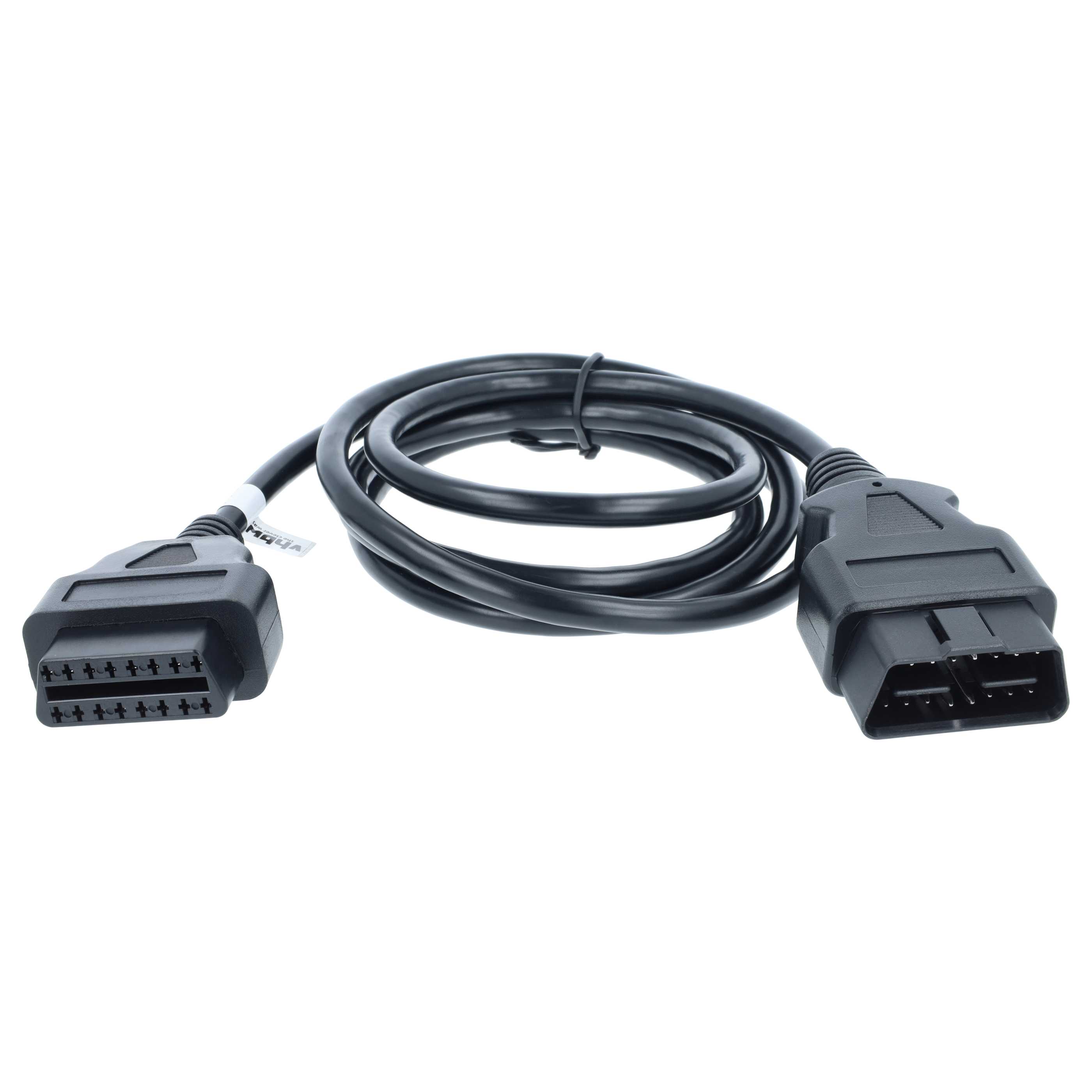vhbw OBD2 Verlängerungskabel 150cm OBD2 16Pin (w) auf 16Pin (m)