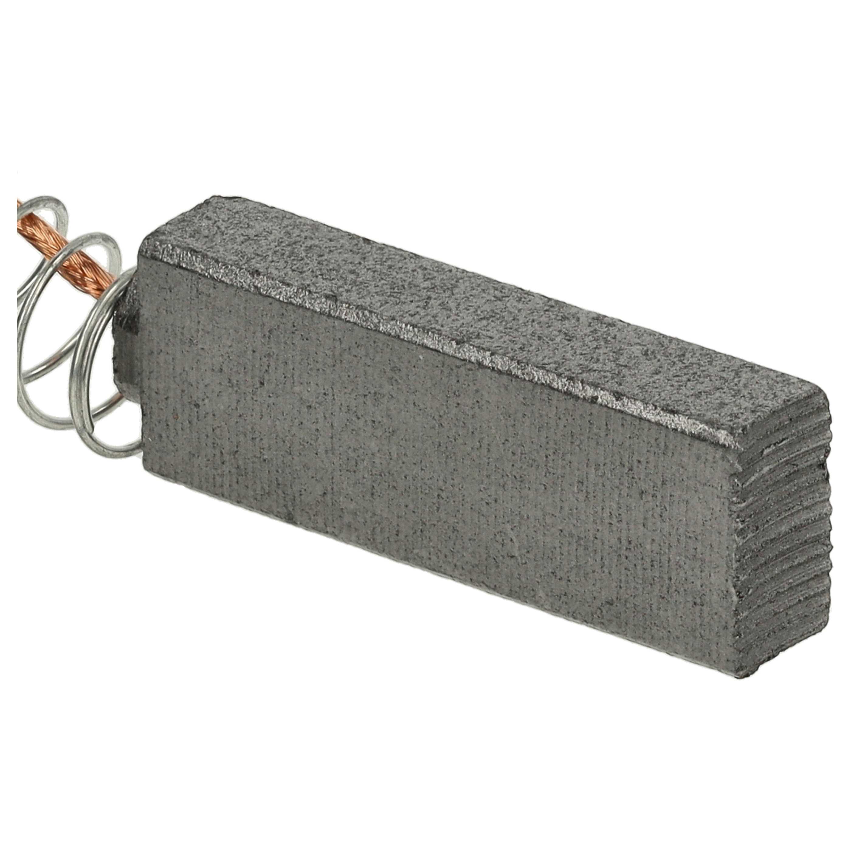 2x Carbon Brush for Vacuum Cleaner - 6.3x11x32 mm