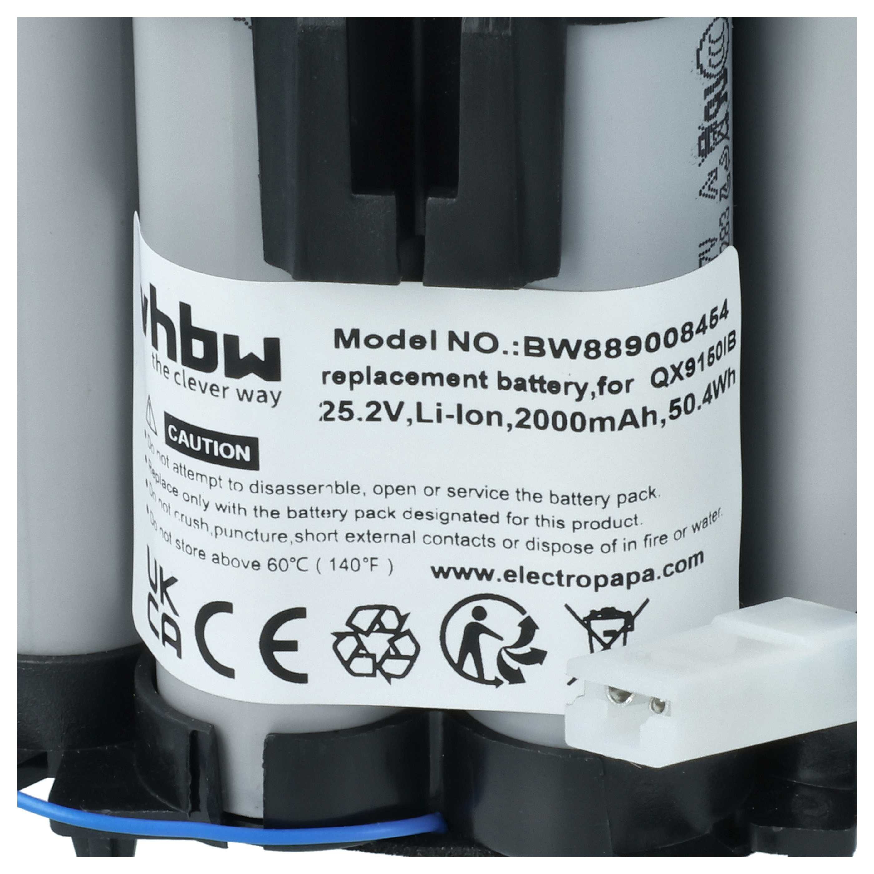 Akumulator do odkurzacza AEG zamiennik AEG 4055542544, 4055478301, 140231463013 - 2000mAh 25,2V Li-Ion