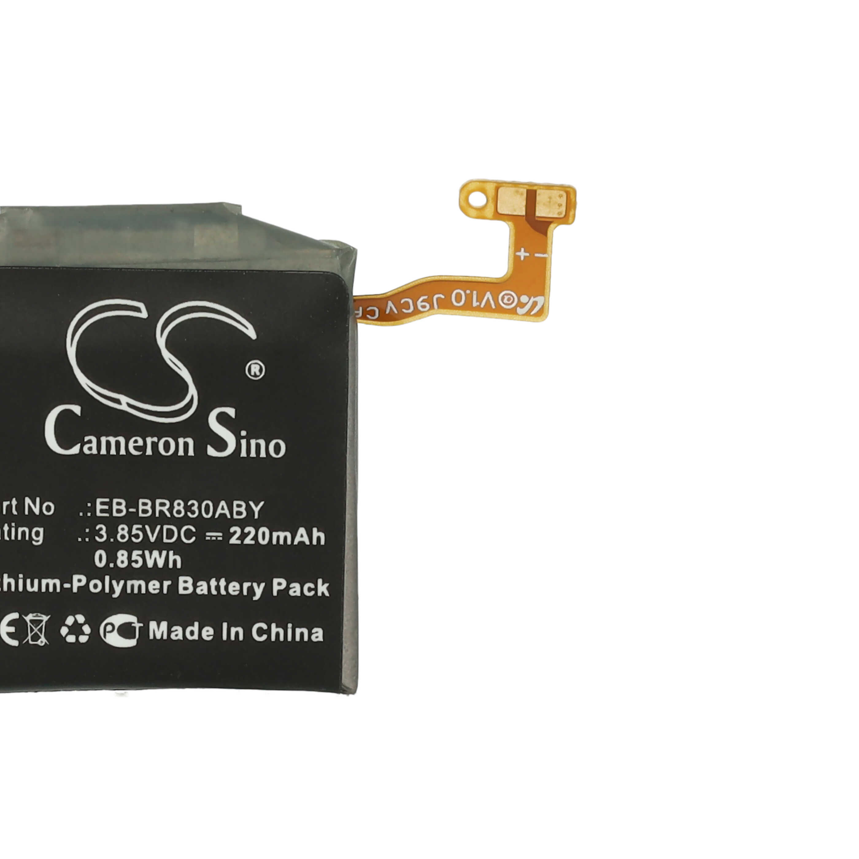 Smartwatch Battery replaces Samsung EB-BR830ABY, GH43-04968A - 220 mAh 3.85 V Li-polymer + Tools