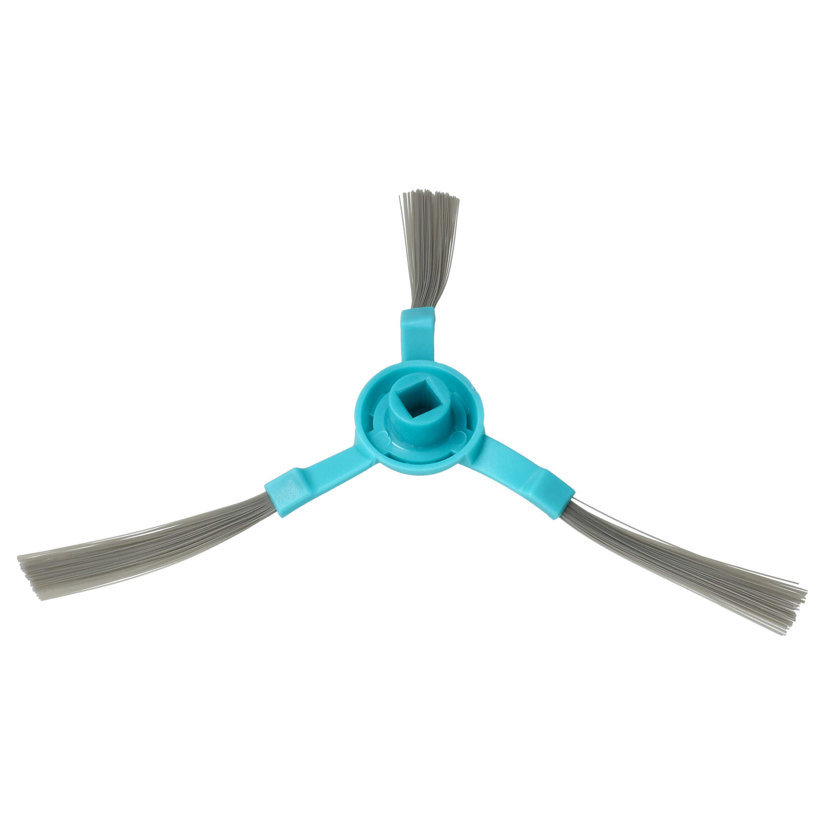 2x Side Brush suitable for Proscenic M6 Pro Robot Vacuum Cleaner - 3-armed, black, light blue