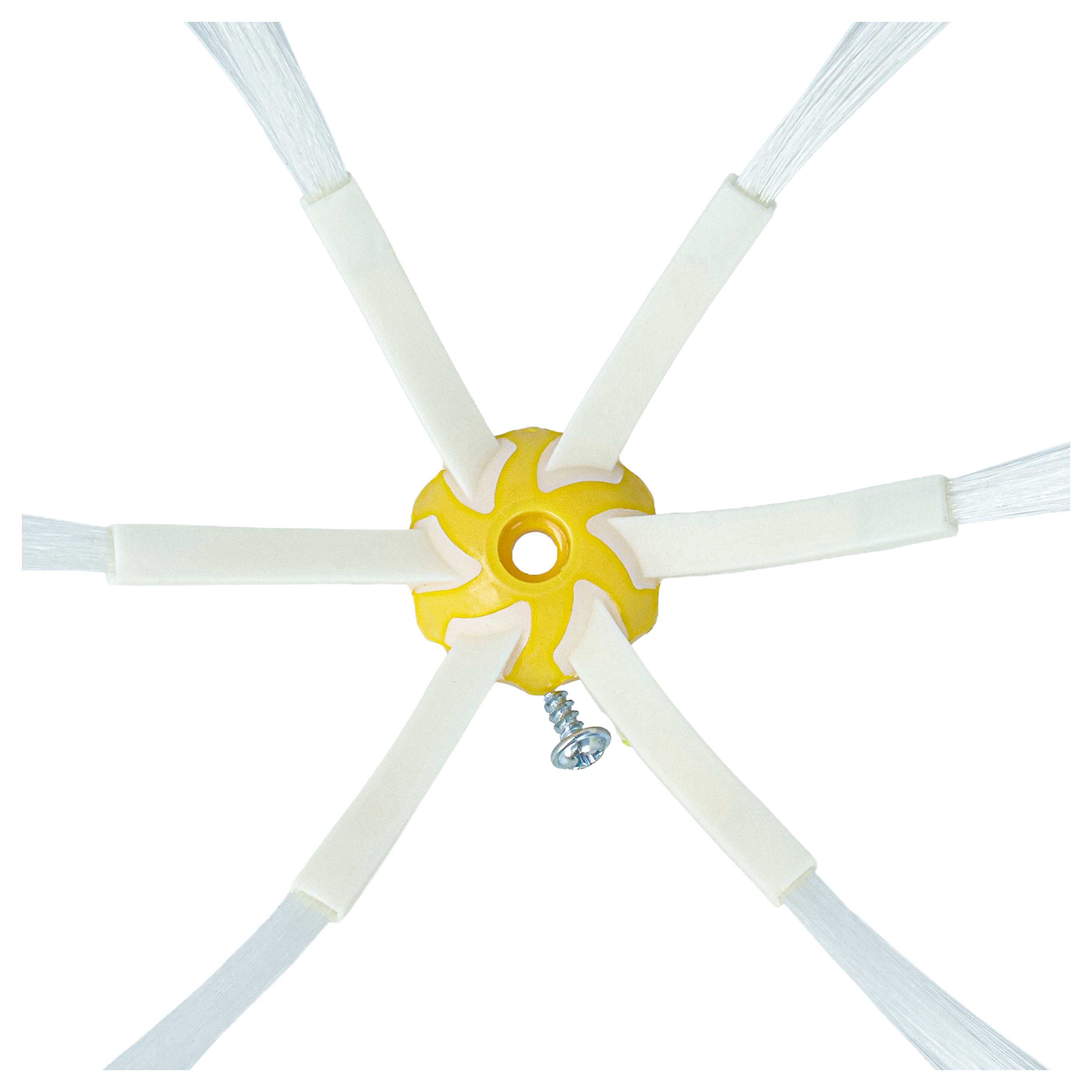 6x Side Brush suitable for iRobot Roomba 866, 886, 900, 980 Robot Vacuum Cleaner - 6-armed, white