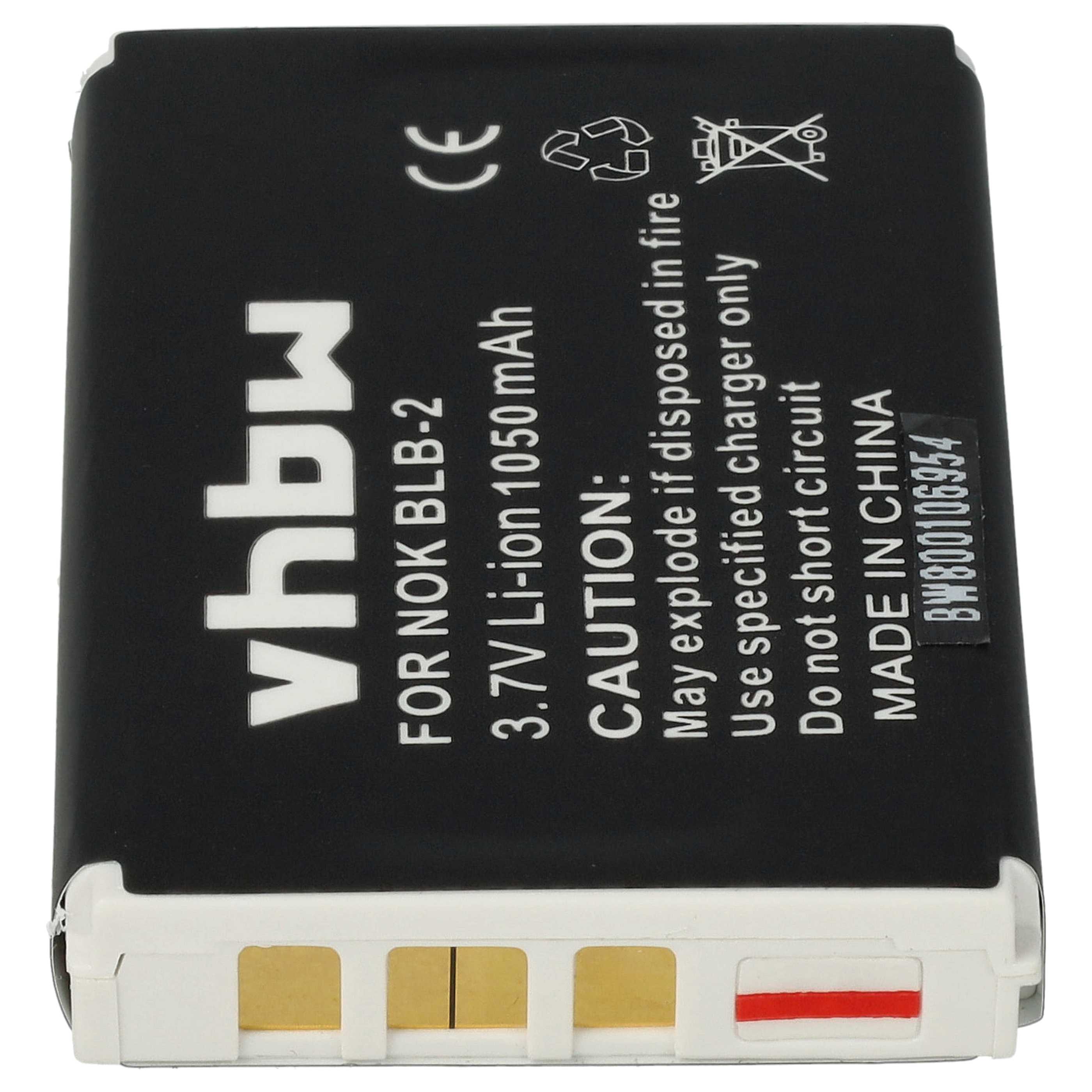 Batteria sostituisce Aiptek ZPT-NKA per cellulare - 1050mAh 3,7V Li-Ion 