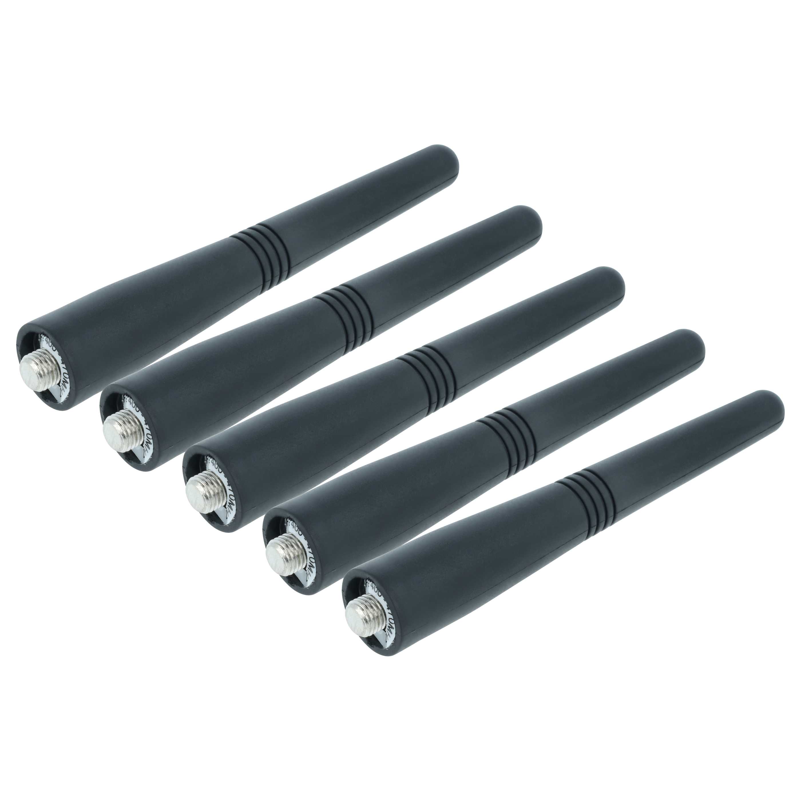 5x Antenna for Motorola GP300 Walkie-Talkie etc. - 9.4 cm