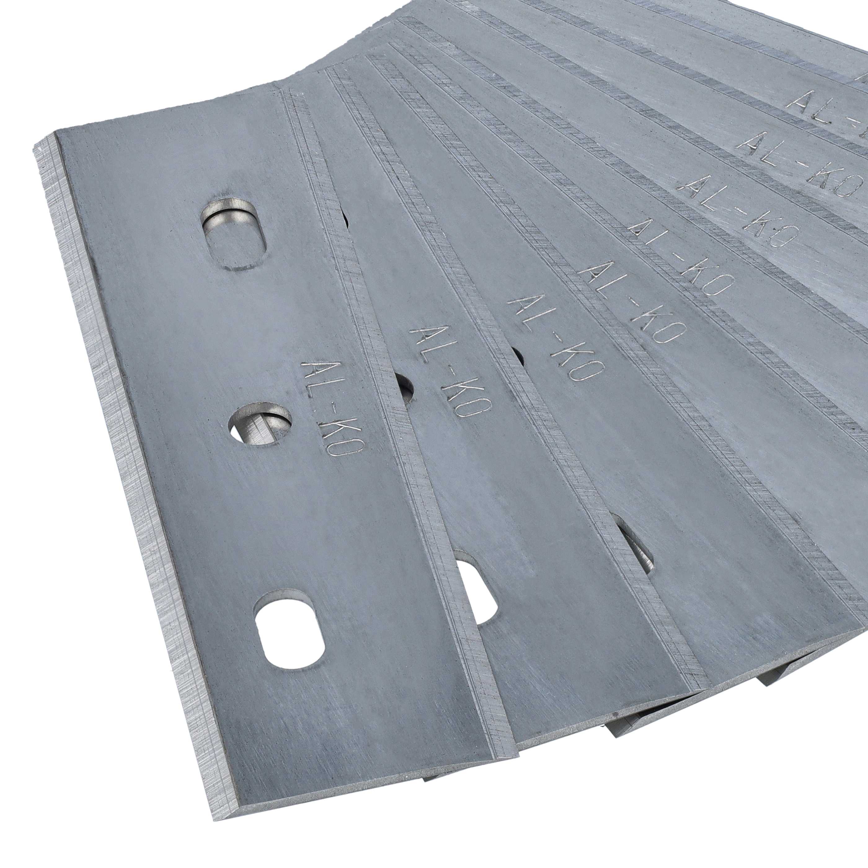 9x Messer als Ersatz für Al-Ko 127465 Rasenmäher - Klinge, Metall, silber