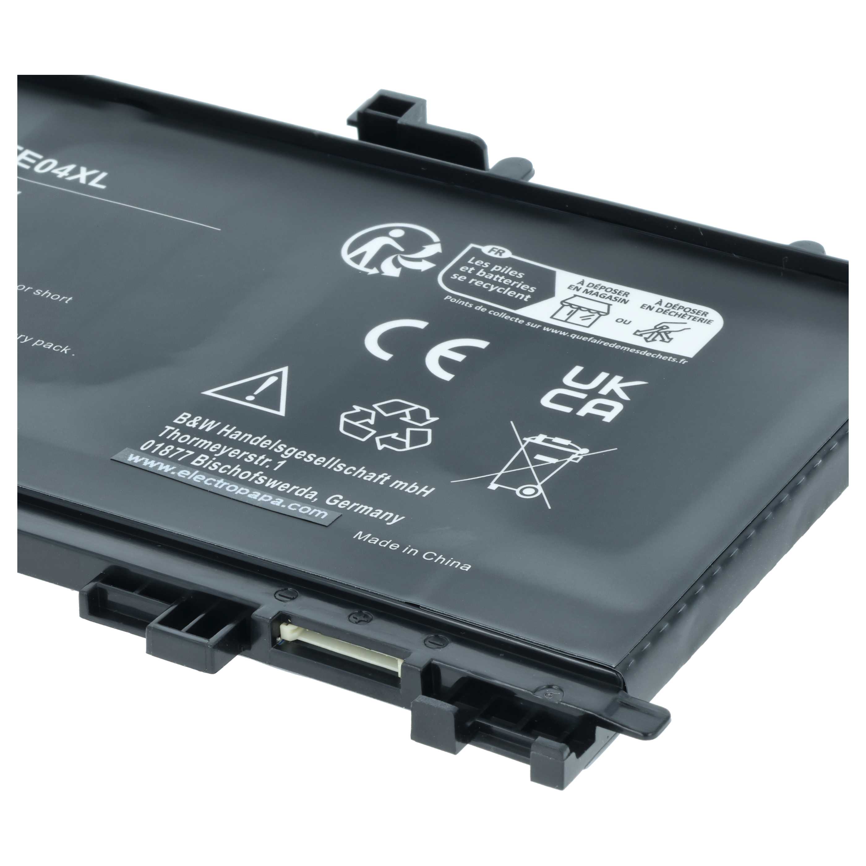Batterie remplace HP 15-AX033TX, 905175-271 pour ordinateur portable HP- 4000mAh 15,4V Li-polymère, noir