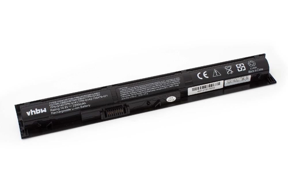 Notebook Battery Replacement for HP 756478-421, 756478-541, 756479-421 - 2200mAh 14.4V Li-Ion, black