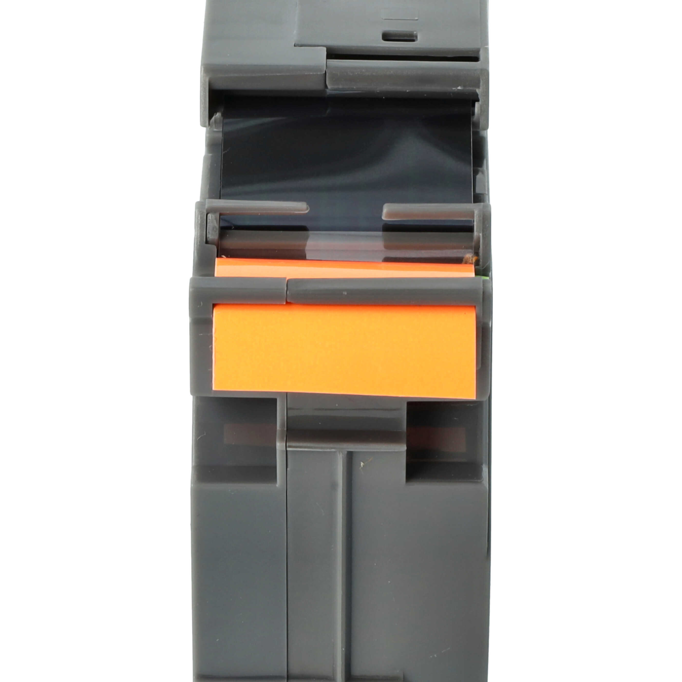 Cassette à ruban remplace Brother TZE-B51, TZ-B51 - 24mm lettrage Noir ruban Orange fluo