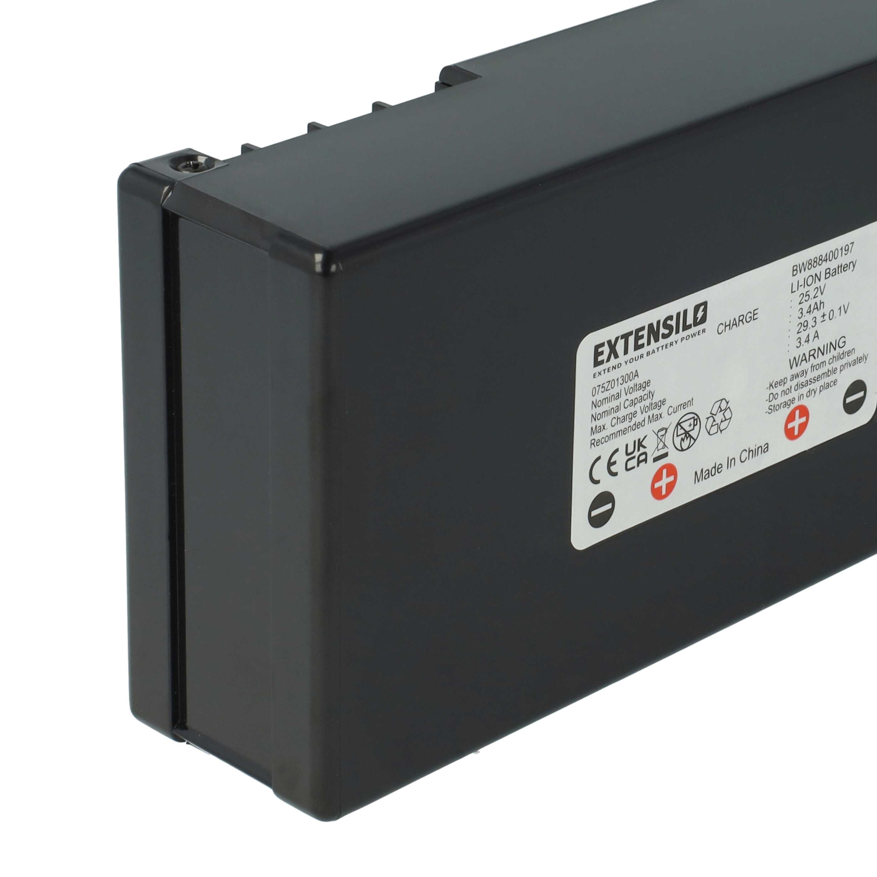 Akku (2 Stück) 25,2V passend für Gartenkraft RM500 - 3400mAh Li-Ion