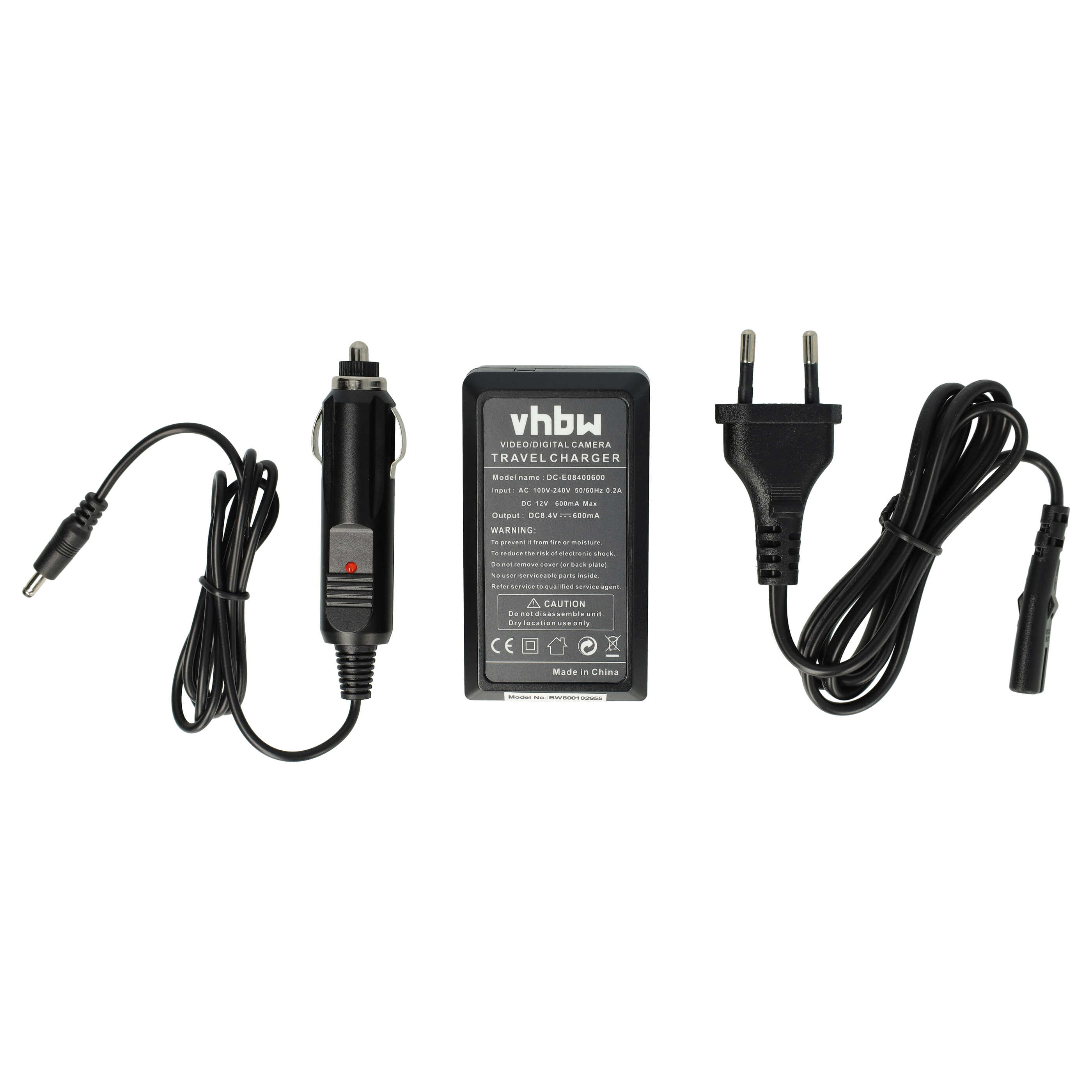 Battery Charger suitable for Canon EOS Kiss X80, Rebel T6, 2000D, 4000D Digital Camera - 0.6 A, 8.4 V