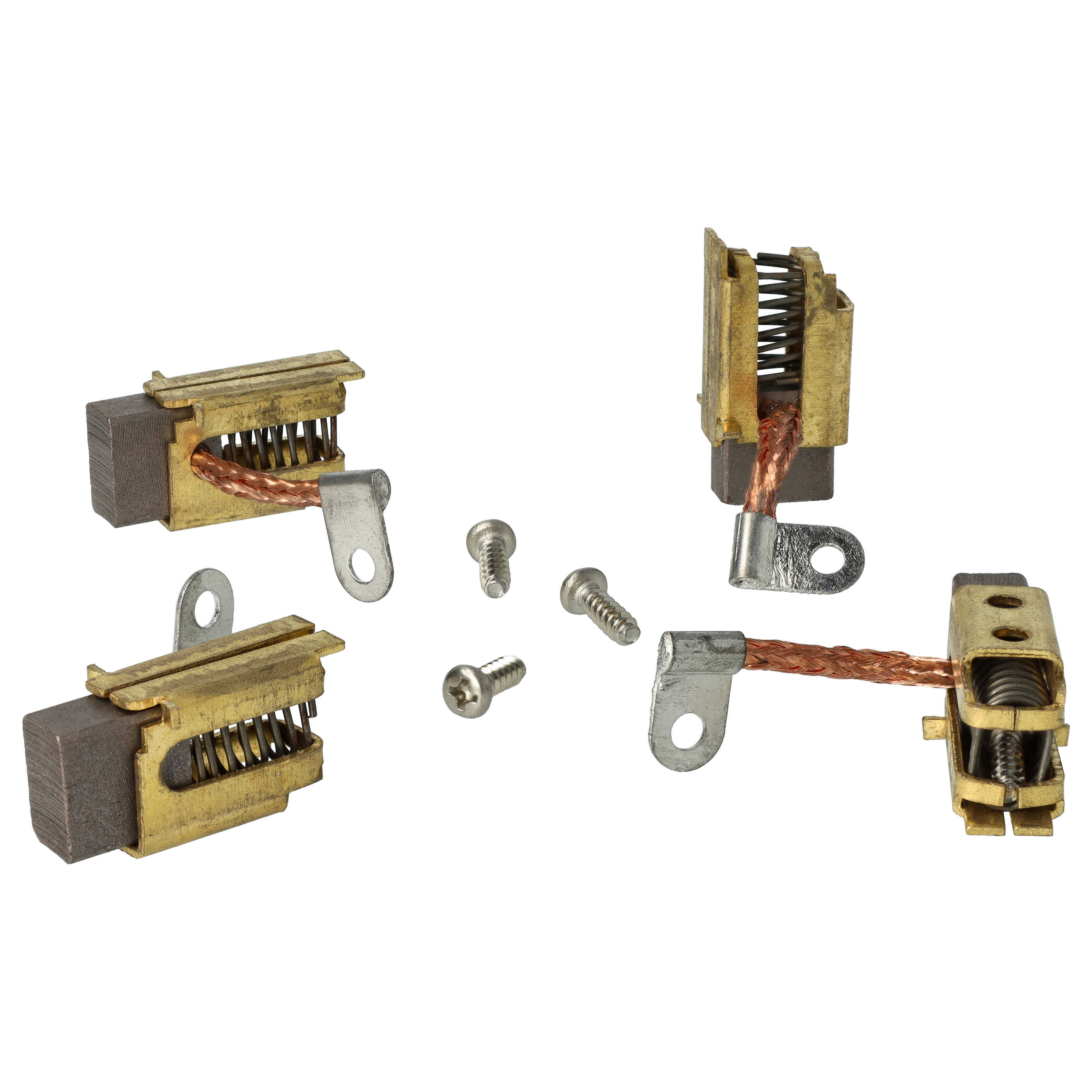 4x Kohlebürste als Ersatz für Iskra Mahle 16.908.051, 16.907.600 für Elektrowerkzeug - 16,2 x 15,8 x 8,9mm