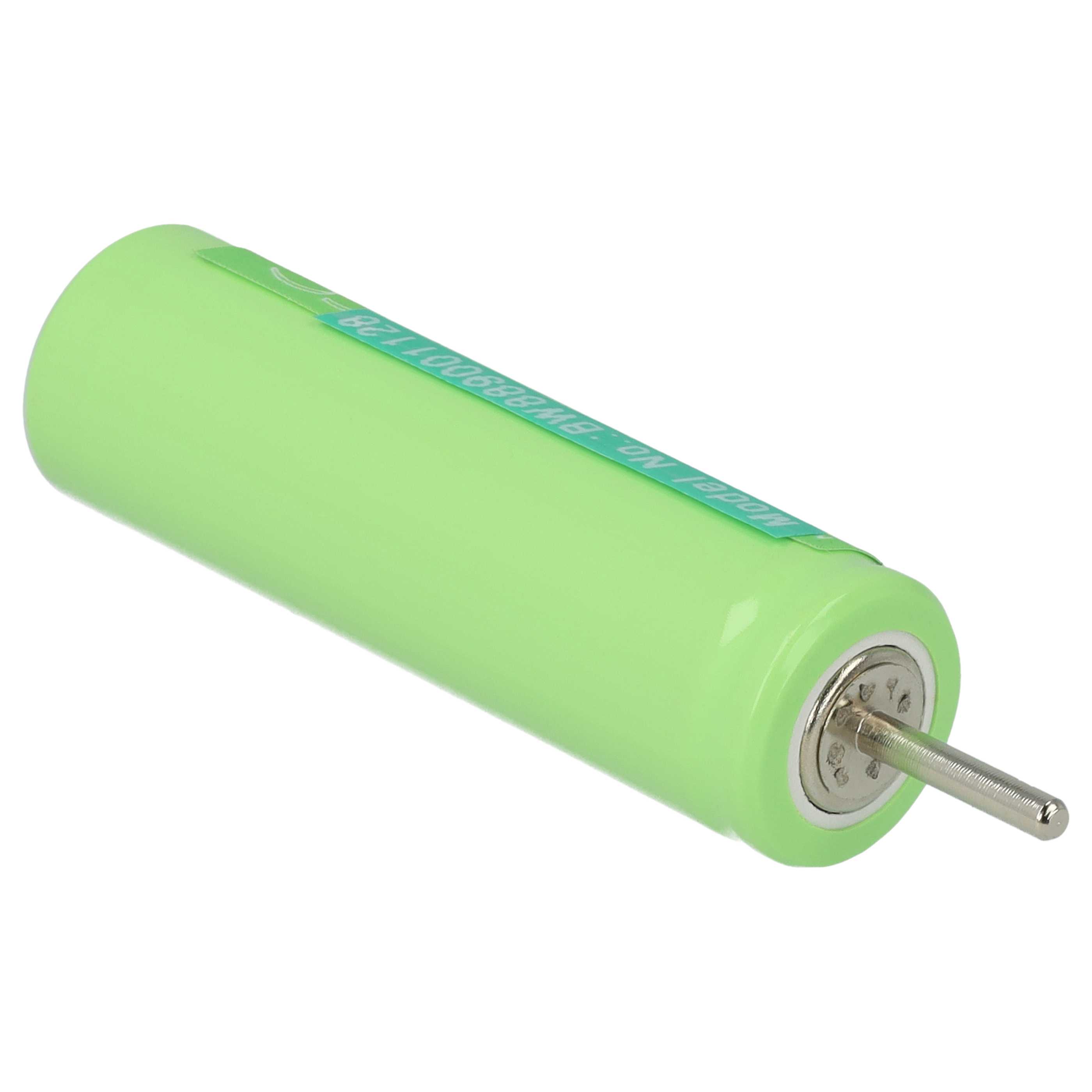 Electric Razor 2x Battery Replacement for Panasonic WERGB80L2508, WES7038L2506 - 2000 mAh 1.2 V NiMH