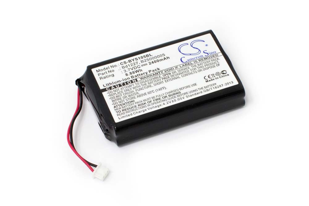 Batería reemplaza Baracoda B25000001 para escáner de código de barras Baracoda - 2400 mAh 3,7 V Li-Ion