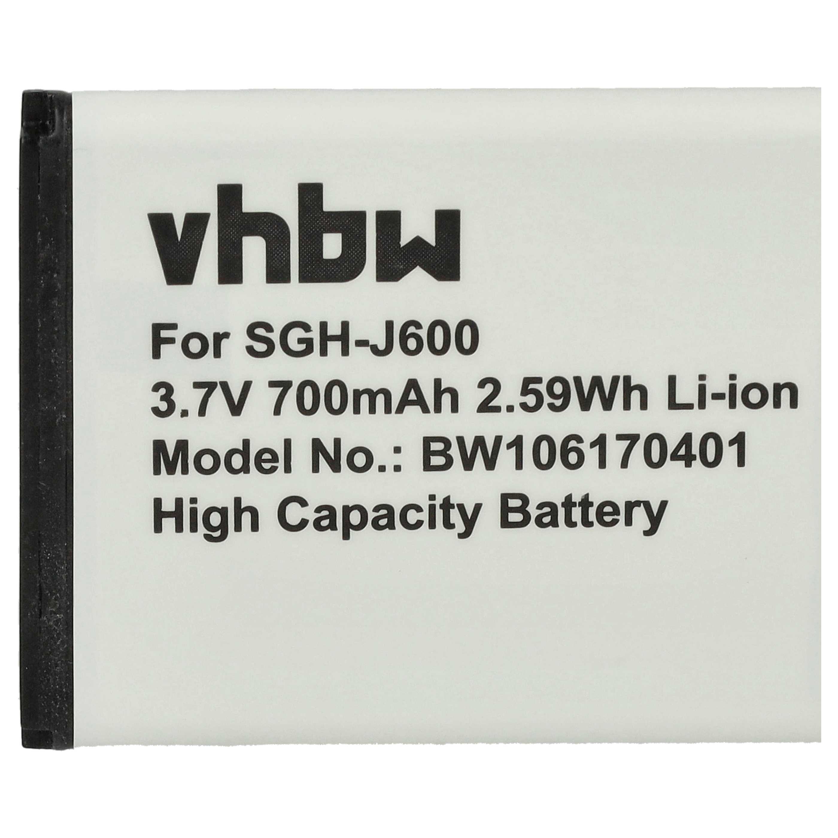 Akku als Ersatz für Samsung AB483640BU, AB483640BE - 700mAh 3,7V Li-Ion