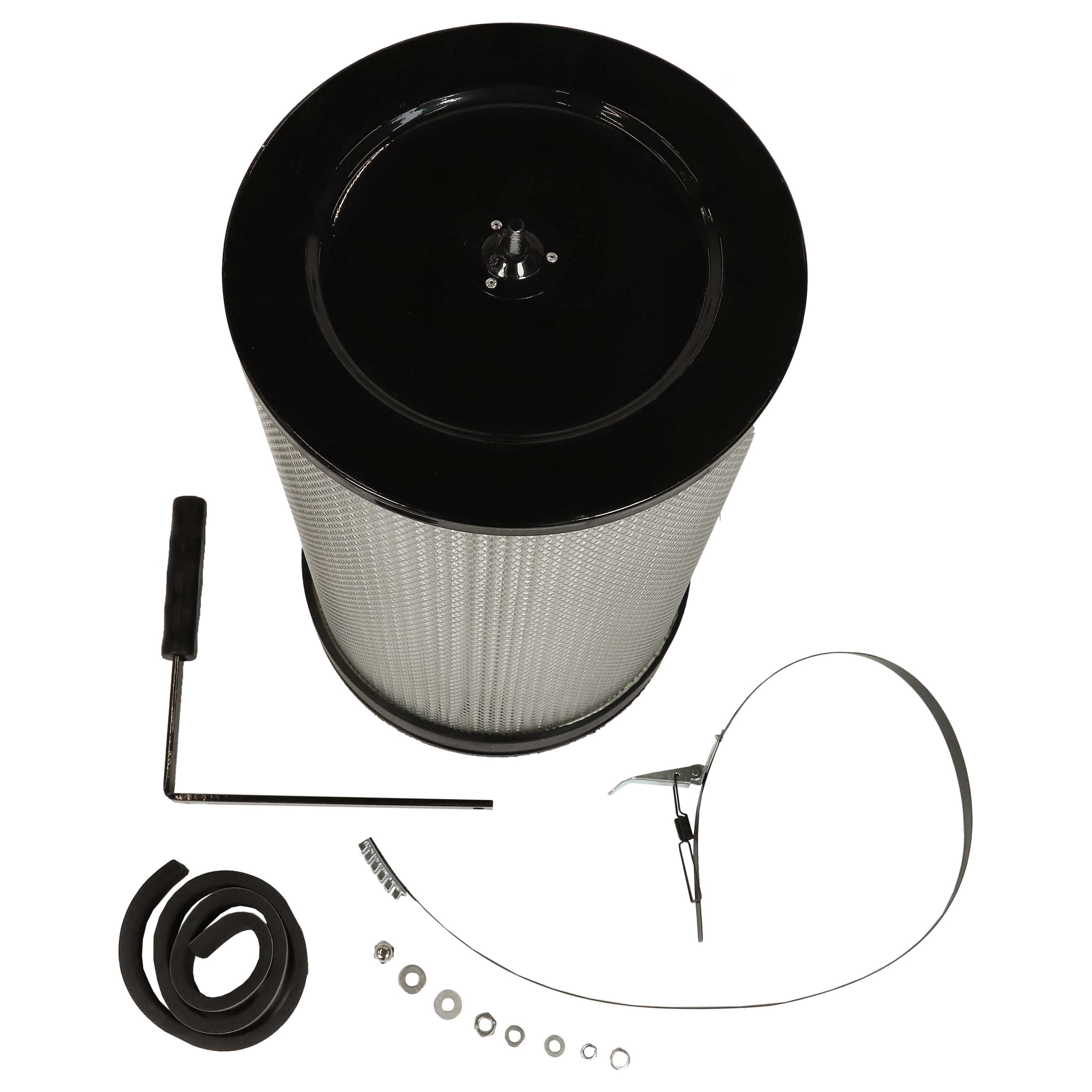 4x Fine Dust Filter + Cleaning Brush replaces BAMATO CF1 for Scheppach Extraction System etc.