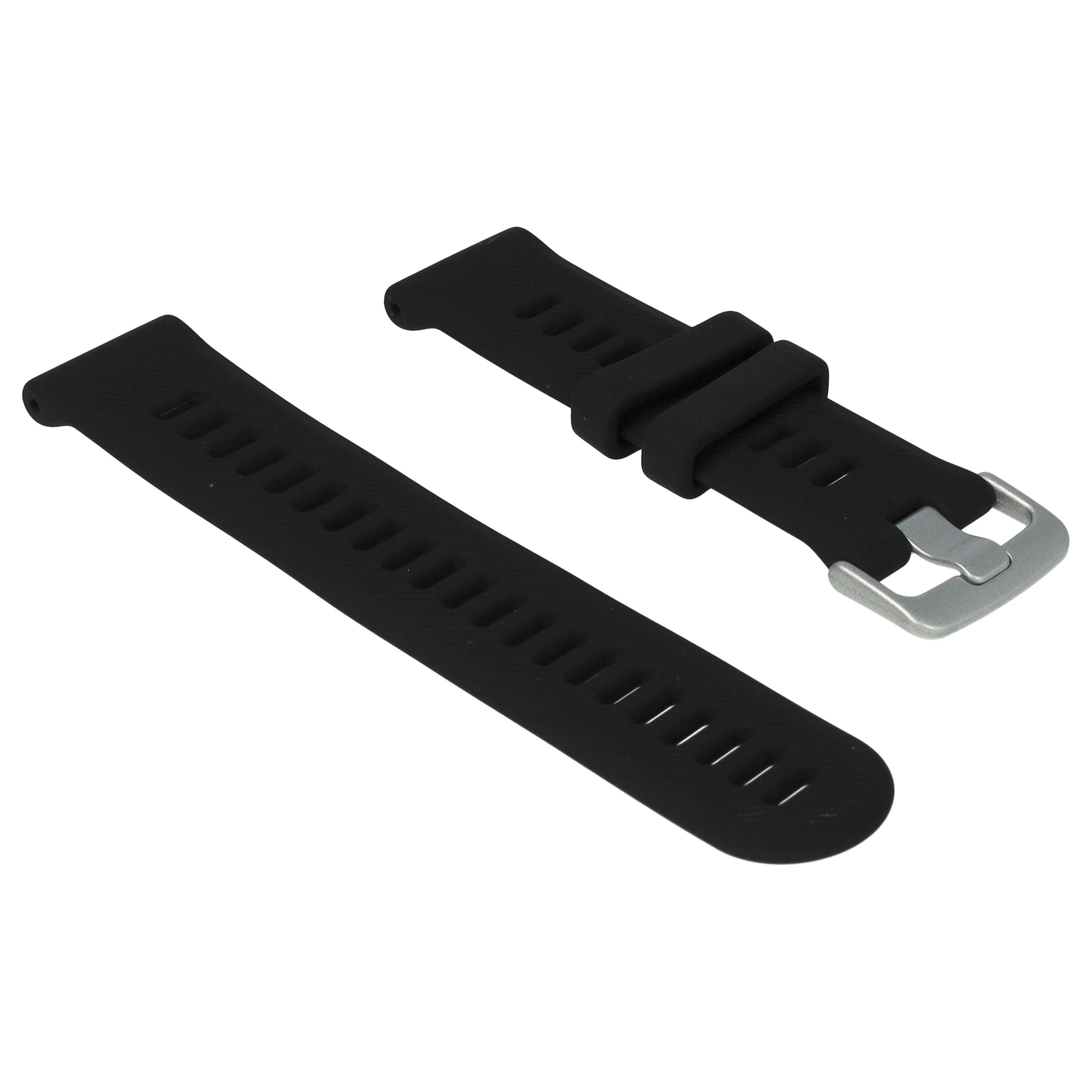 Pasek do smartwatch Garmin Forerunner - dł. 9 + 12,2 cm, szer. 22 mm, silikon, czarny