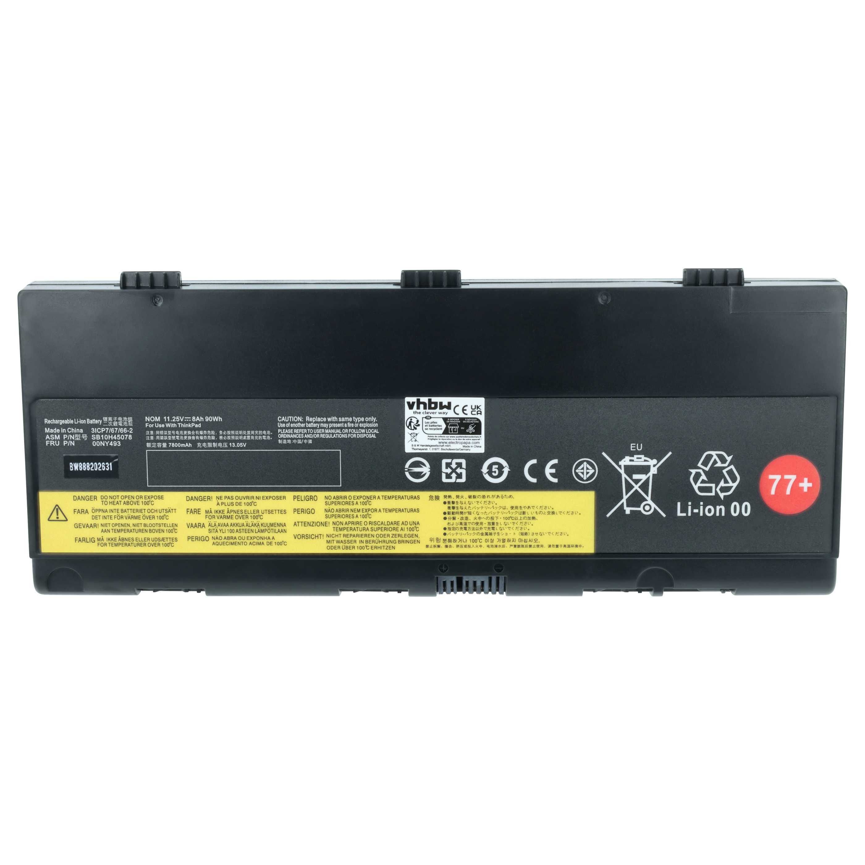 Akumulator do laptopa zamiennik Lenovo 01AV496, 01AV495, 5B10W13952, 5B10W13951 - 7800 mAh 11,4 V Li-Ion