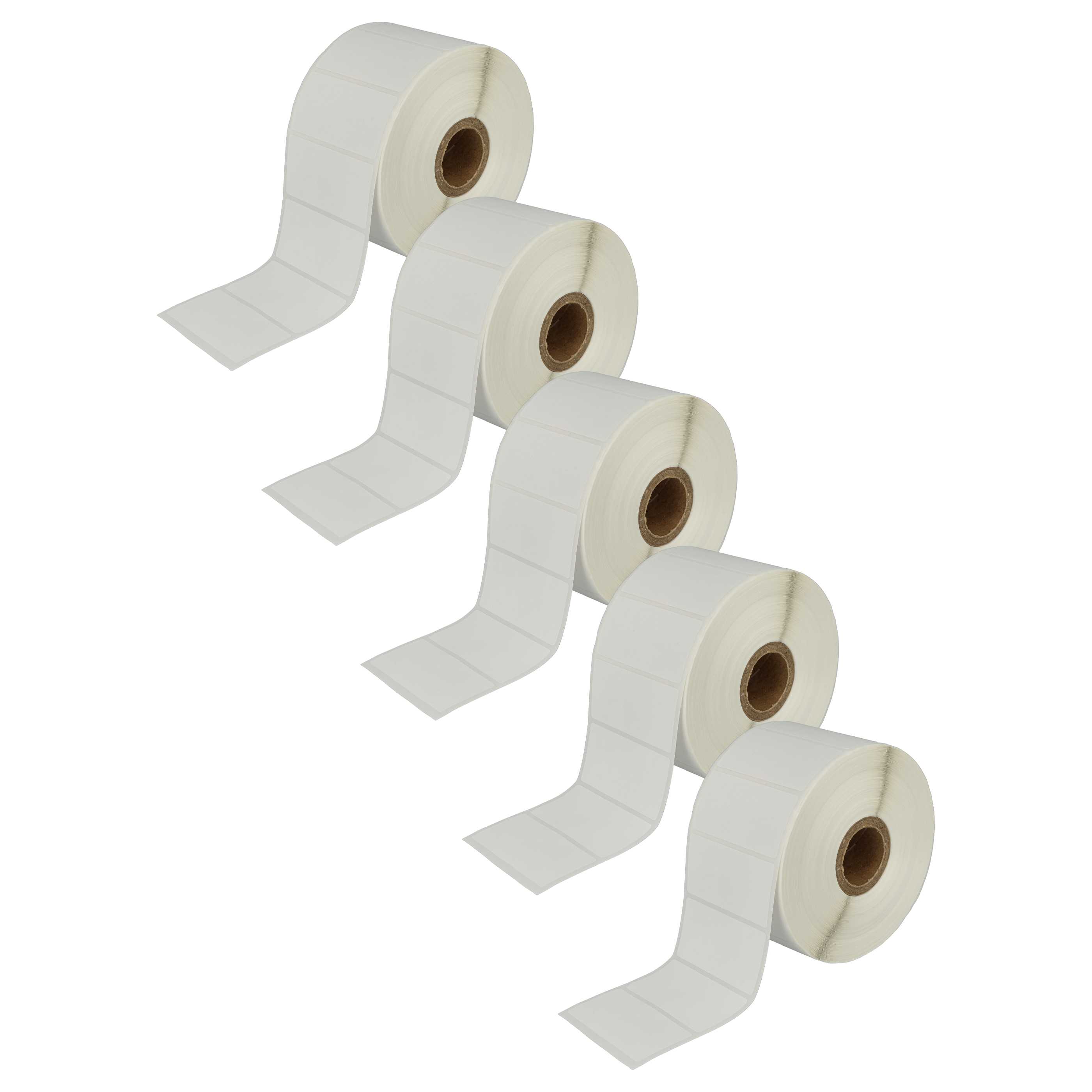 5x Rotolo etichette sostituisce Brother RD-S05E1 per etichettatrice - 51mm x 26mm