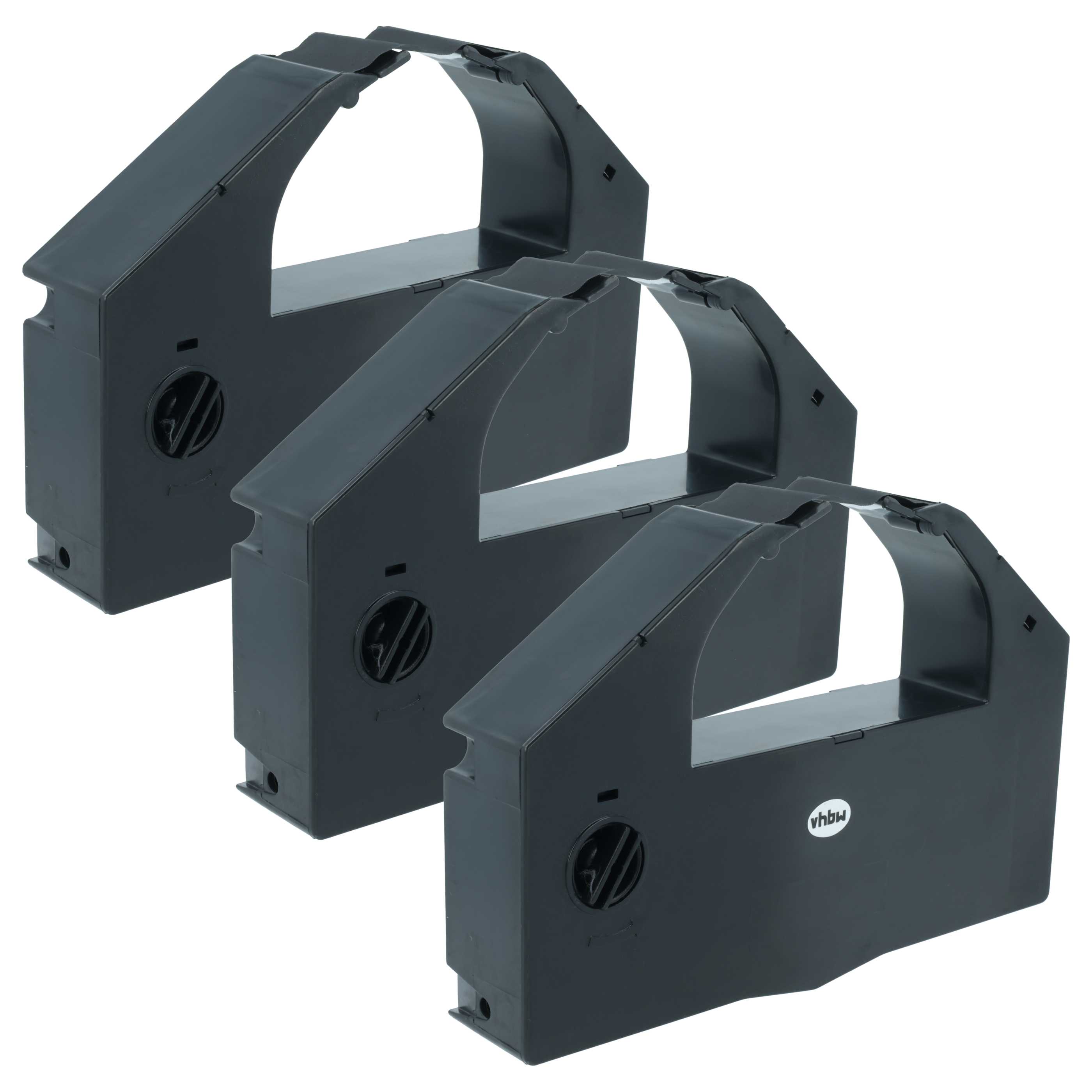 3x Ink Ribbon replaces Epson C13S015066, S015067 for Dot Matrix, Receipt Printer - Black