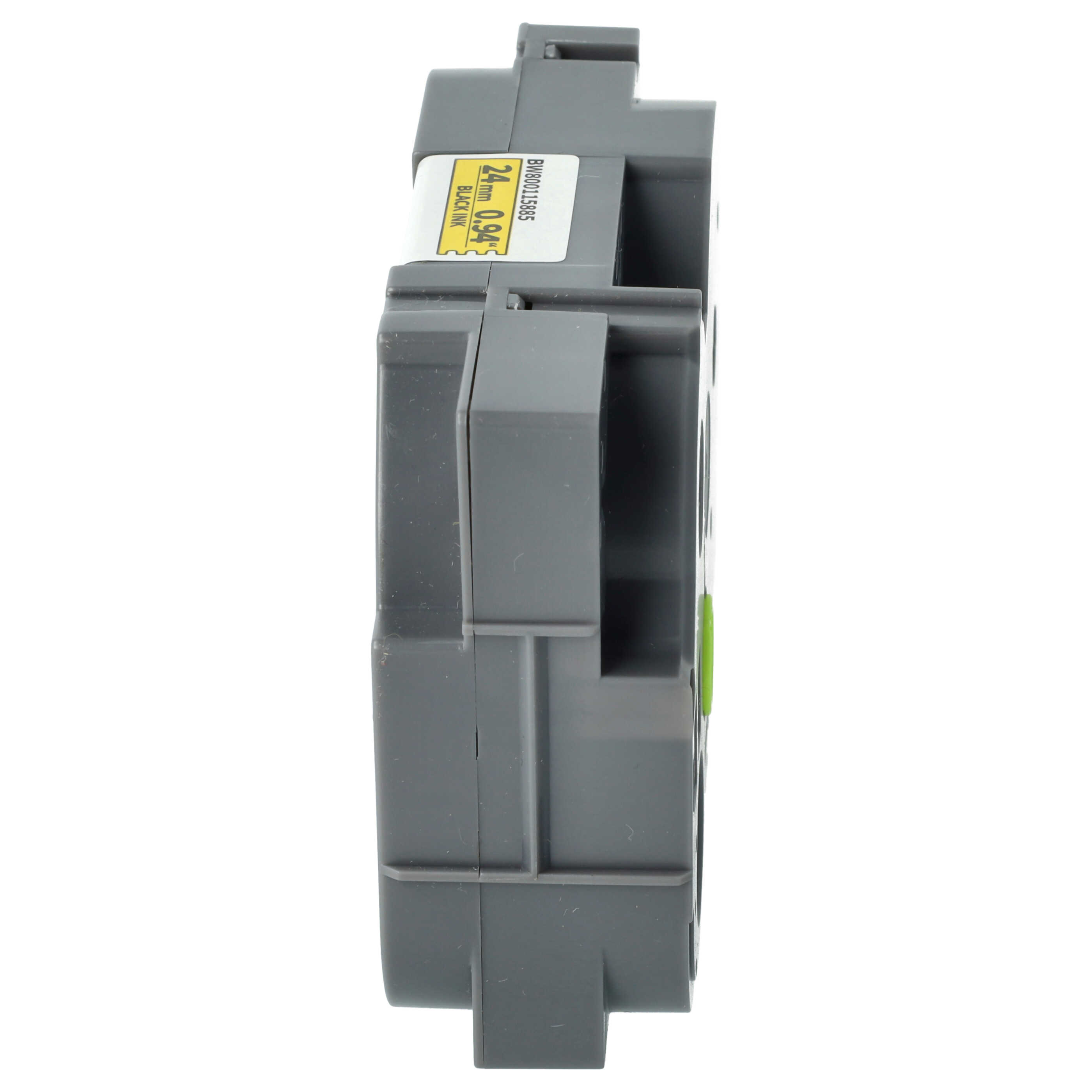 Label Tape replaces Brother HGE-S651 - 24 mm Black to Yellow, Extra Stark