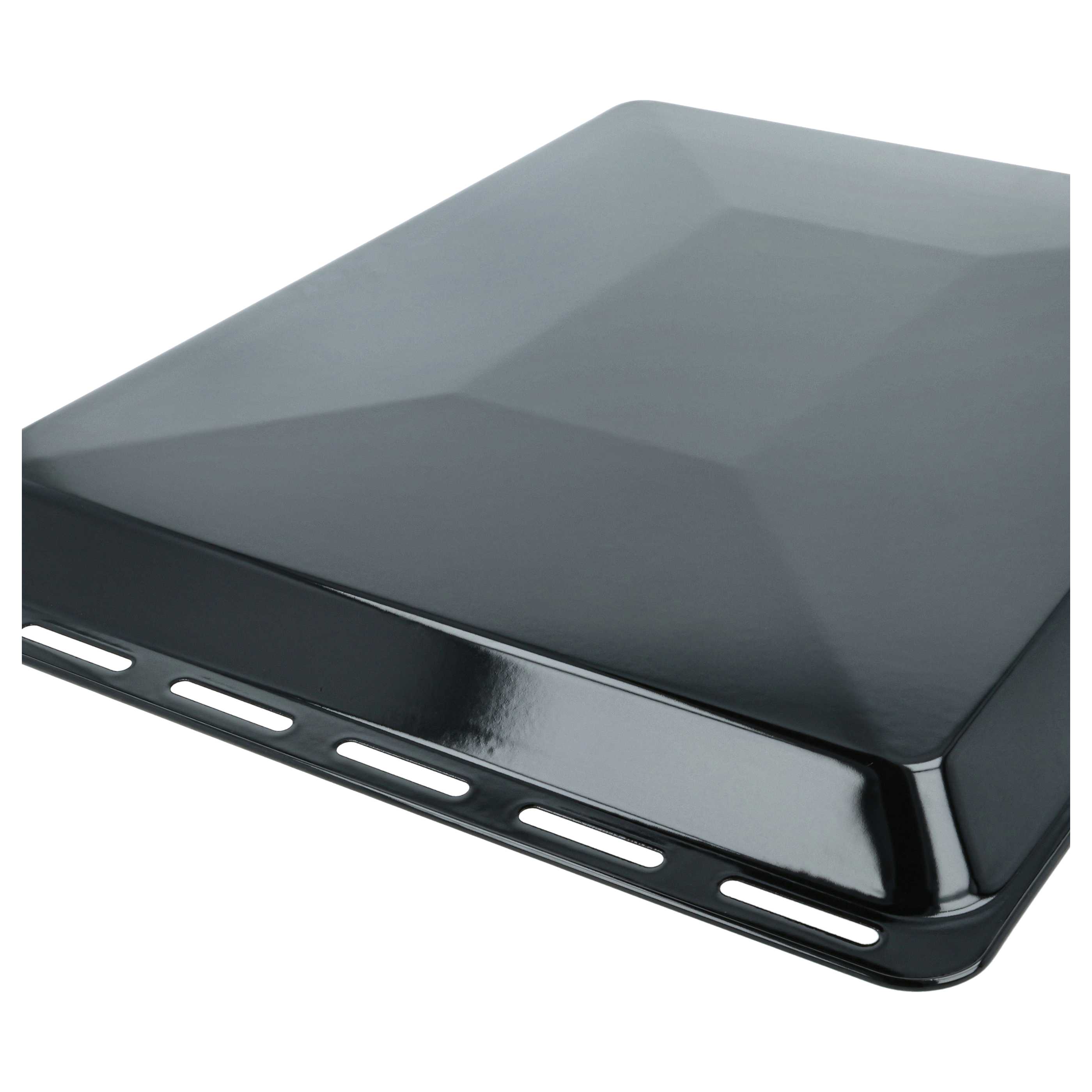 Plaque remplace Amica 00434175, 00435847, 00574876, 00574912 pour four - 46,5 x 37 x 3 cm, anti-adhésif noir