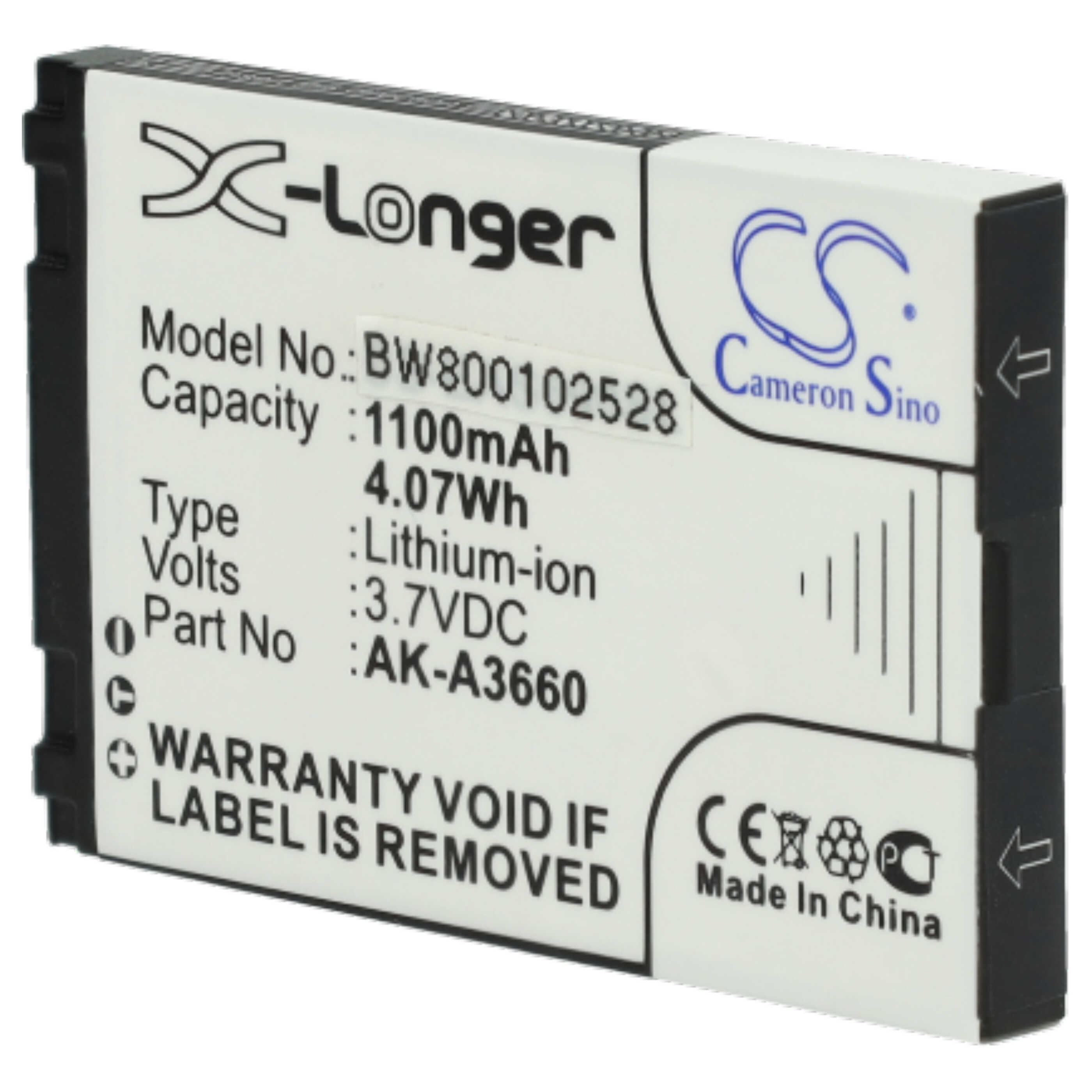 Mobile Phone Battery Replacement for Emporia BAT-A3690 - 1100mAh 3.7V Li-Ion