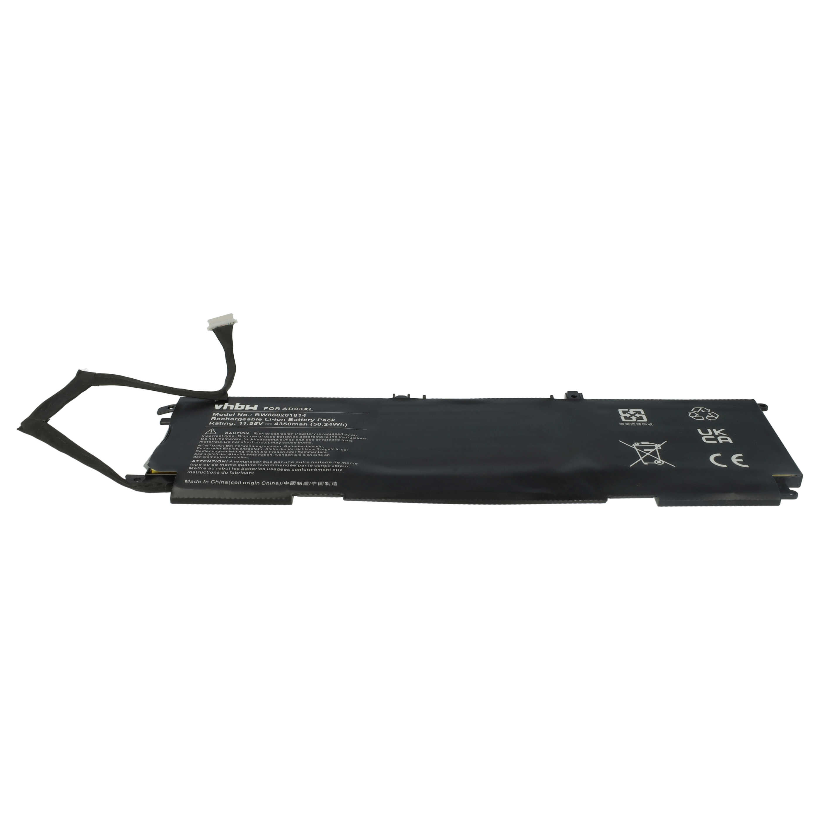 Akumulator do laptopa zamiennik HP 921409-2C1, 921439-855, 921409-271, AD03051XL - 4350 mAh 11,55 V Li-Ion