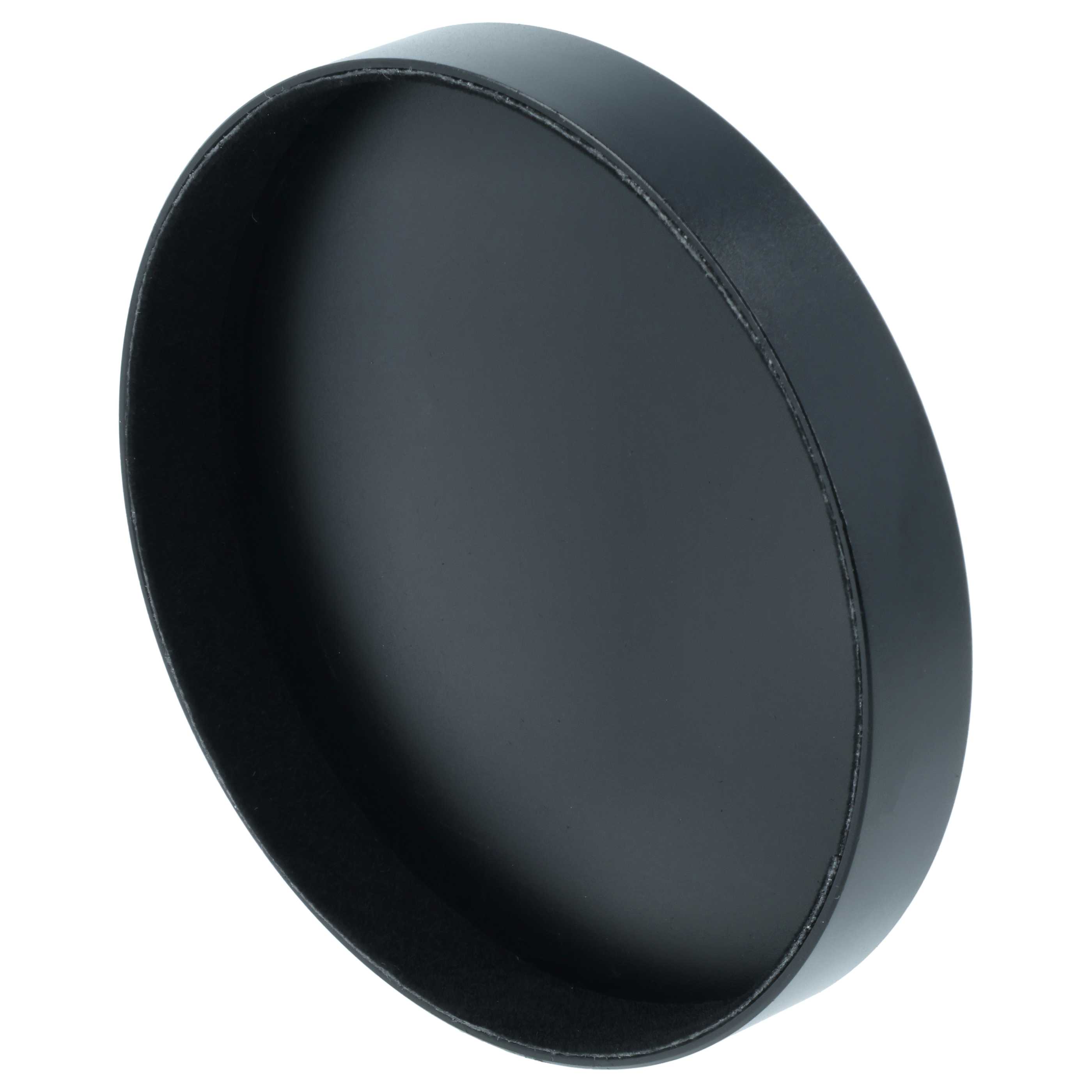 Bouchon d'objectif 80 mm - aluminium (anodisé) / intérieur flanelle, noir-mat
