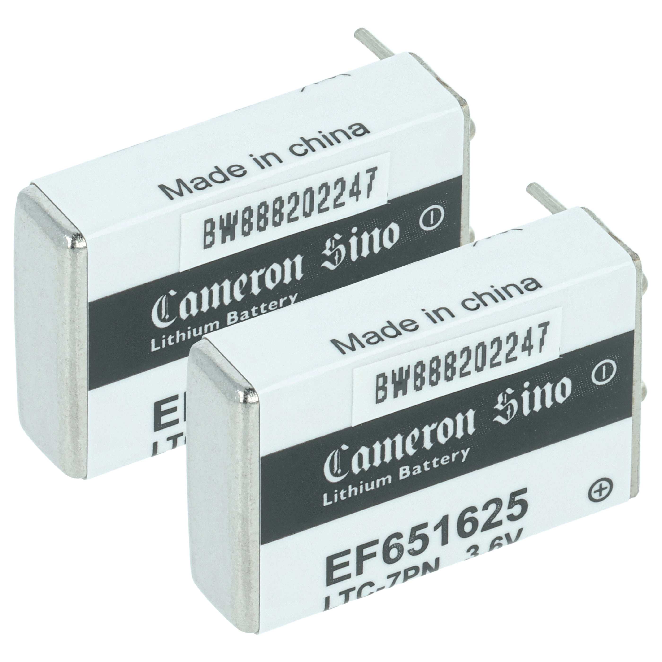 2x Bateria specjalna EF651625 - 750 mAh 3,6 V Li-SOCl2