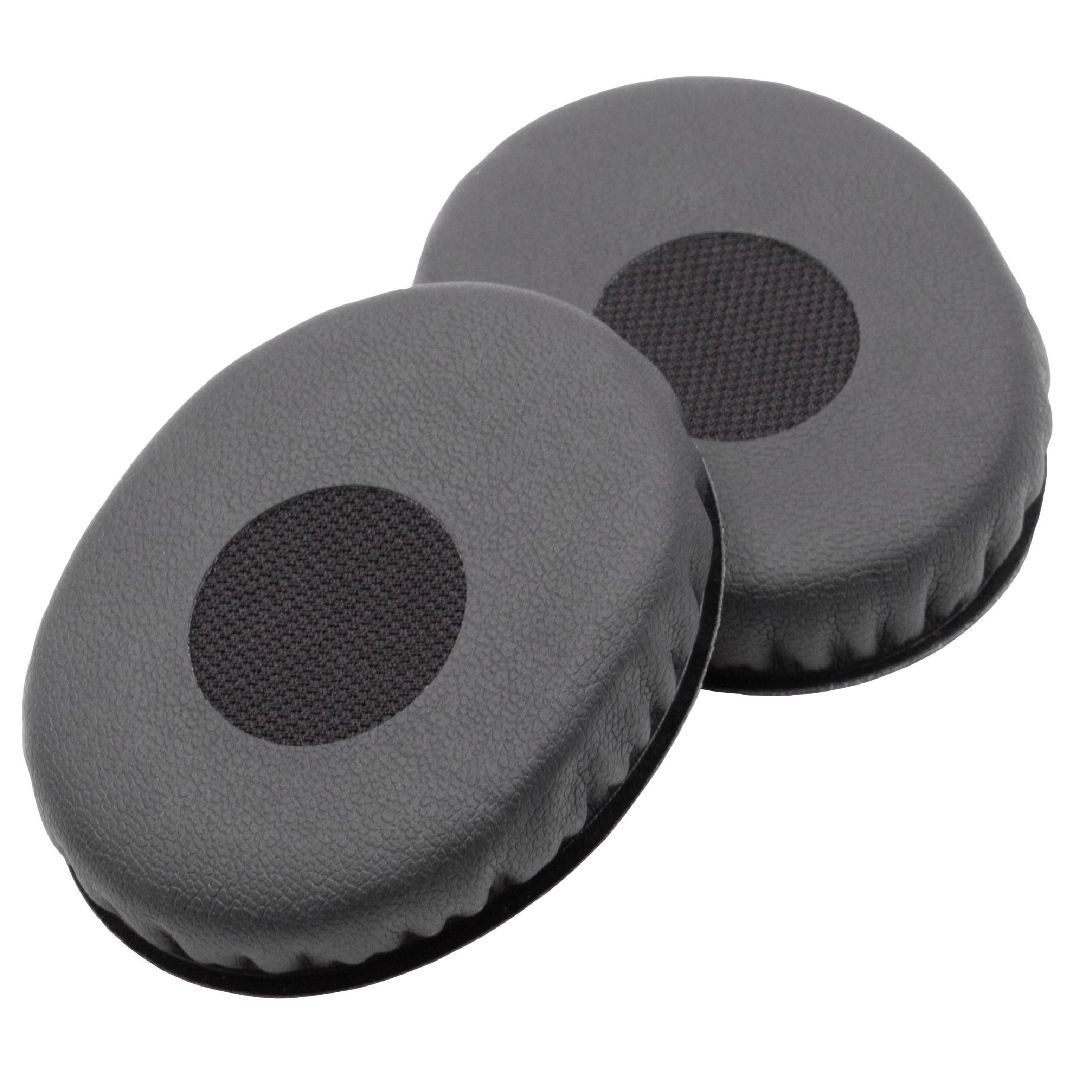 Ear Pads suitable for Sennheiser HD218 Headphones etc. - polyurethane / foam, 11 mm thick